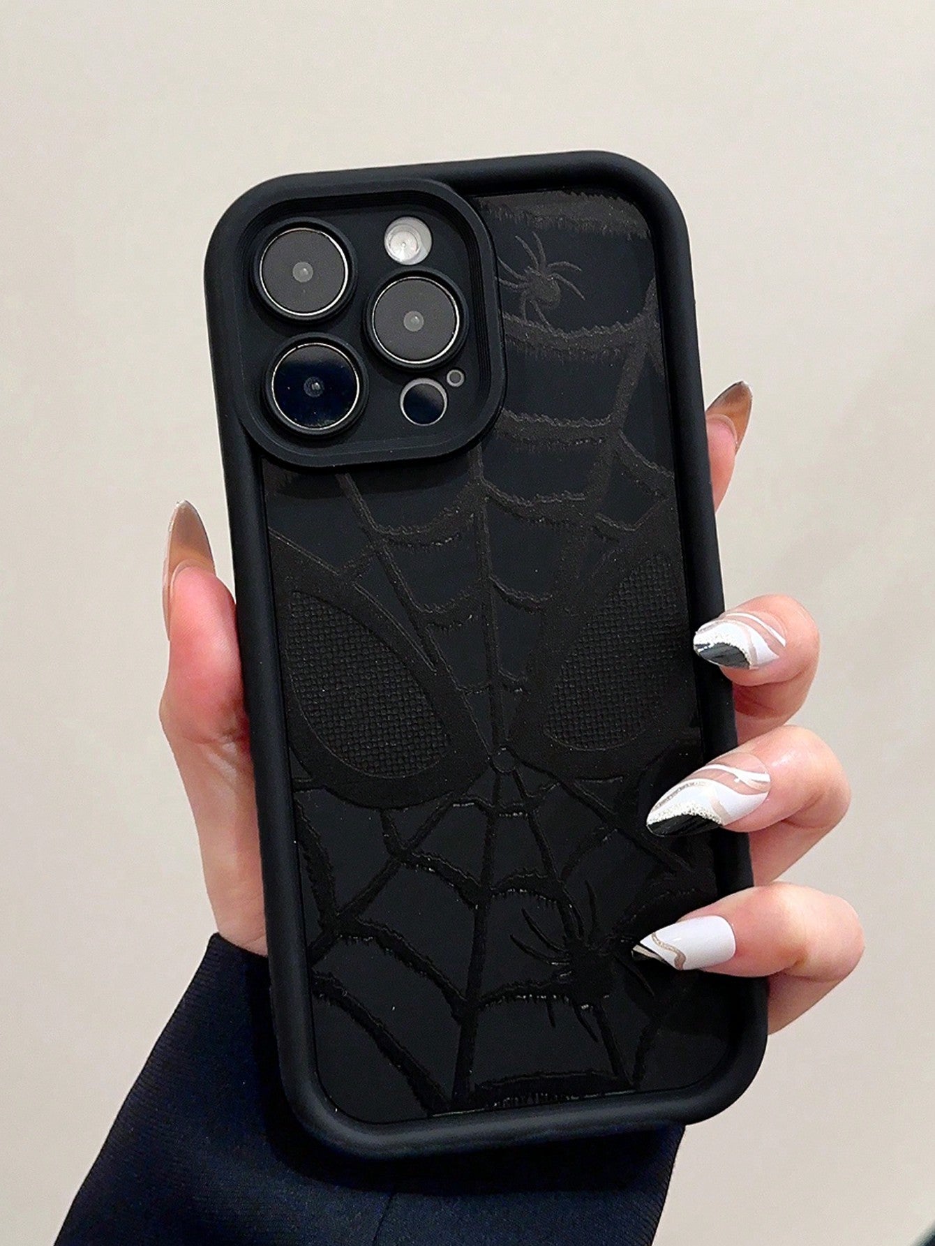 Black Spider Design Phone Case Compatible With IPhone 14 Pro