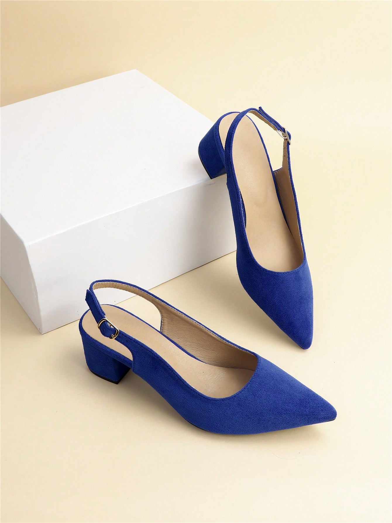 Women Elegant Summer New Style Suedette Stiletto Heels With Pointed Toe And Ankle Strap