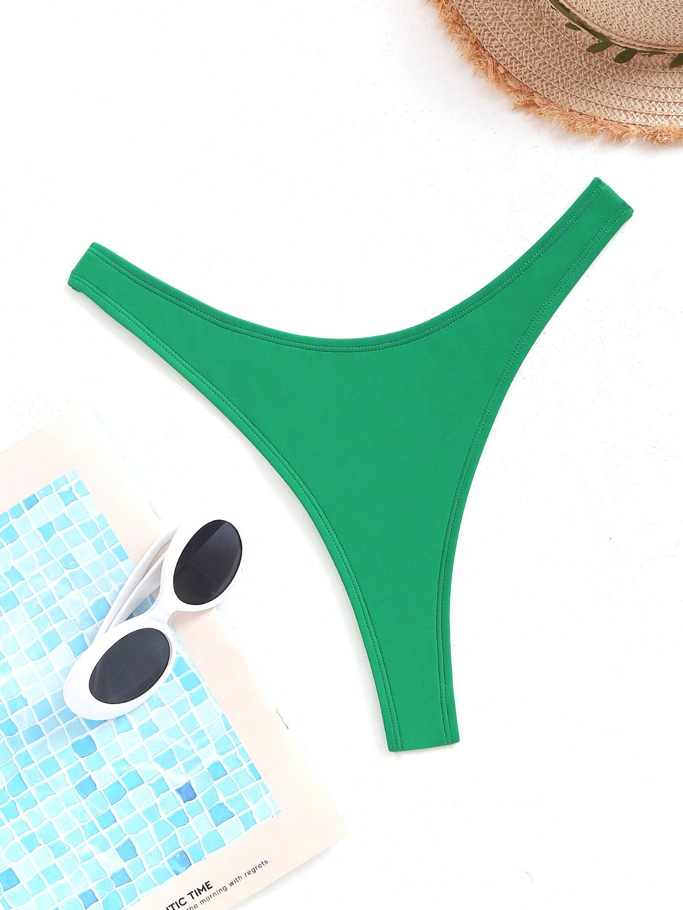 Swim Summer Beach High Cut Thong Bikini Panty