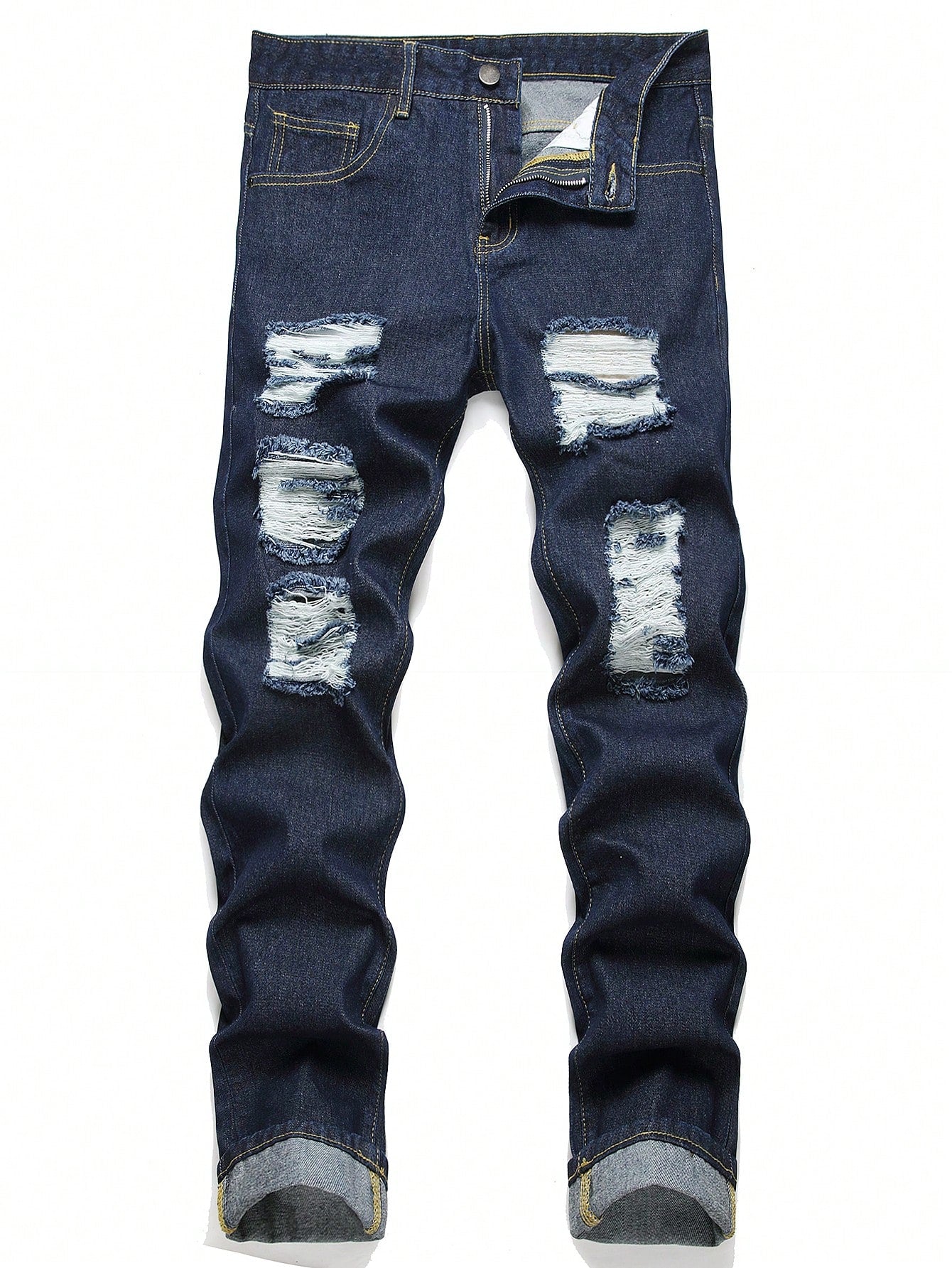 Teen Boy Fashion Ripped Jeans