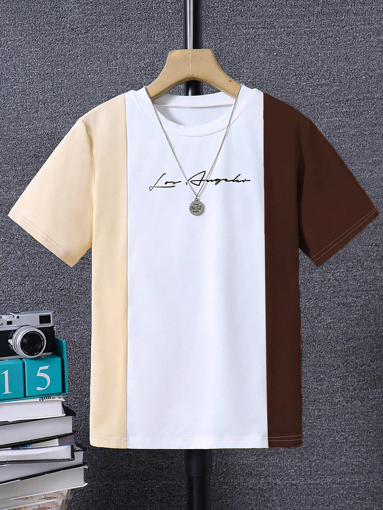 Tween Boy Letter Graphic Colorblock Tee