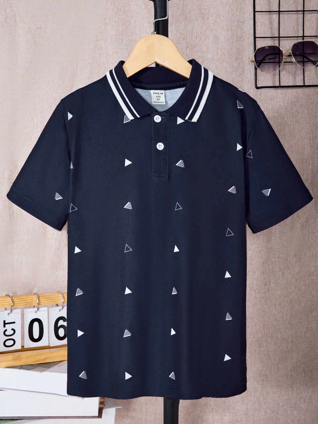 Tween Boy All Over Printed Polo Shirt