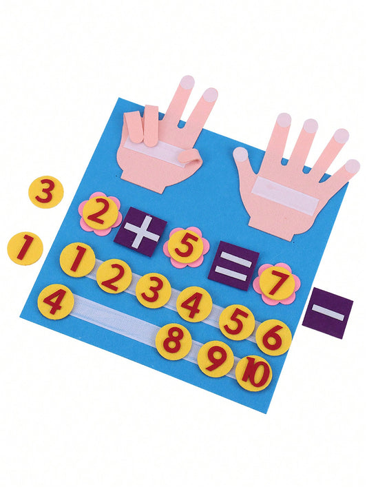 1set Children's Number Counting Finger Math Learning Board Toy For Early Education And Intelligence Development