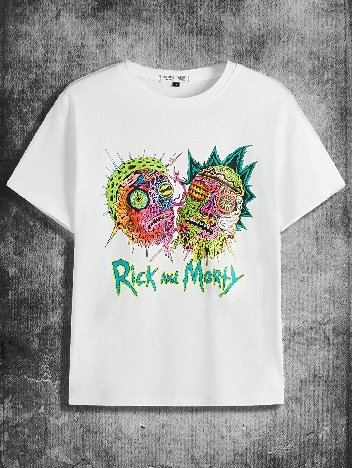 Rick and Morty X Cartoon And Letter Graphic Tee