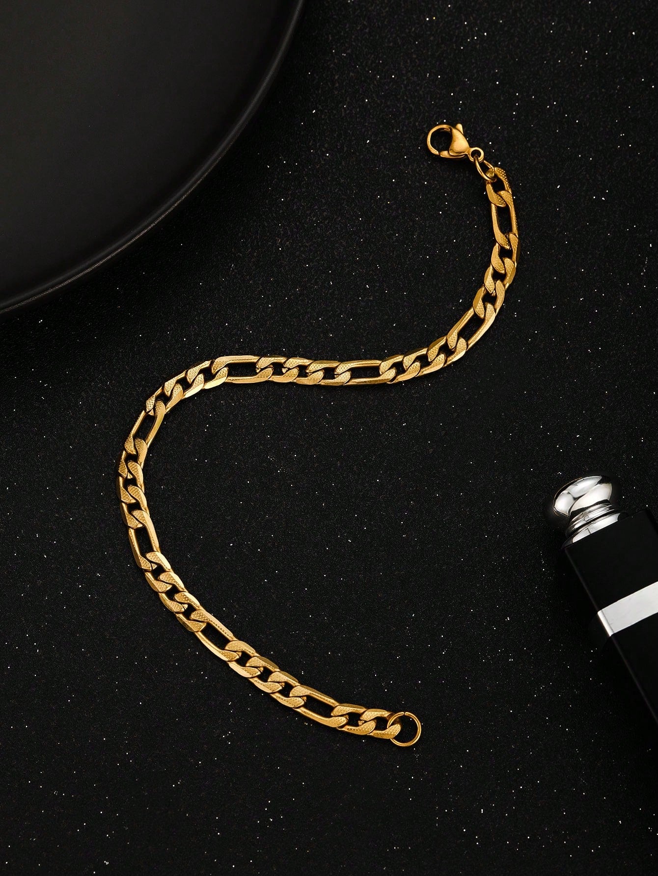 1pc Fashion Popular Figaro Chain Bracelet Stainless Steel Jewelry For Boys Girls Trendy Party Jewelry For Kids Birthday Gift