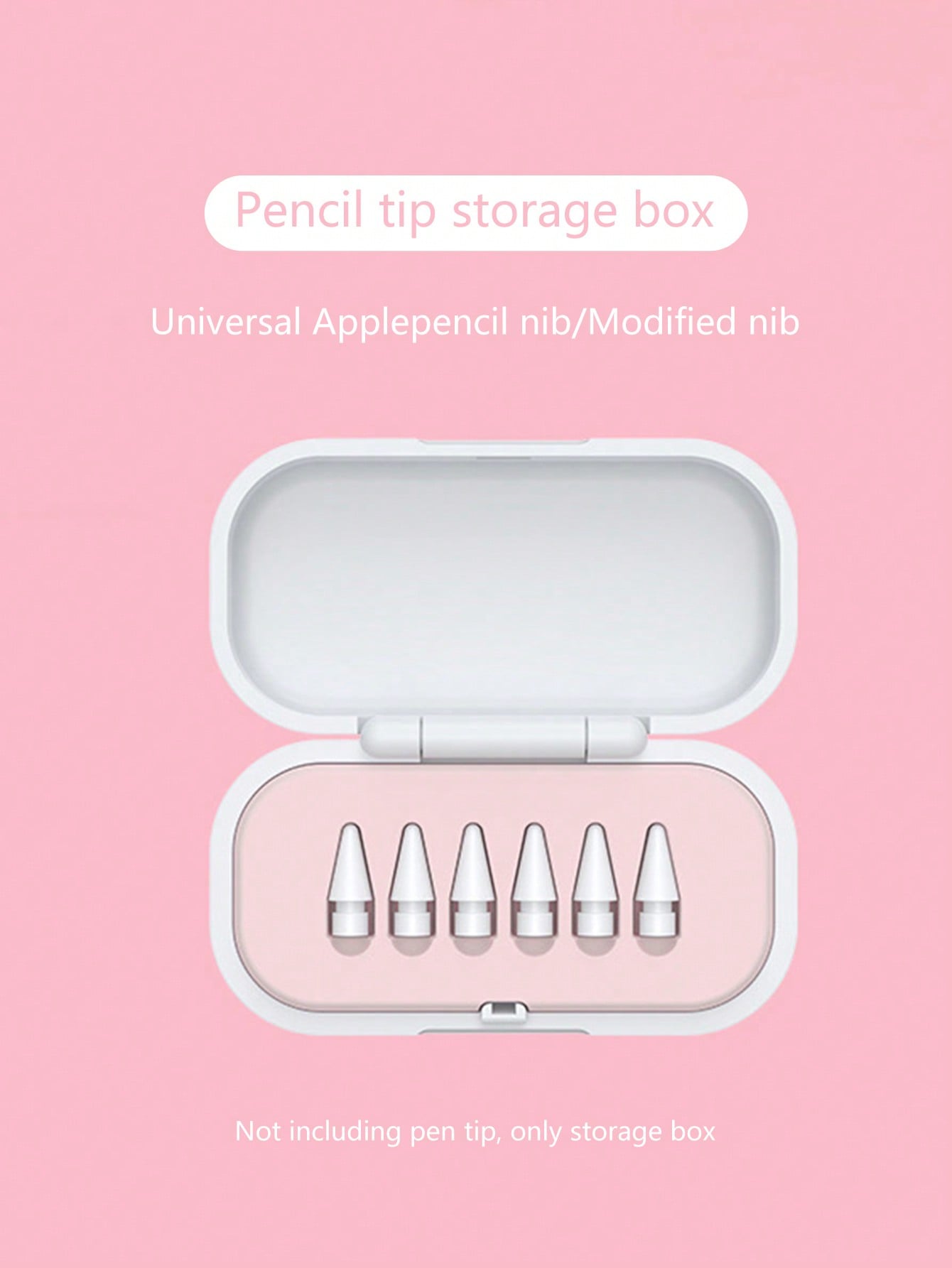 1pc Replacement Pencil Tip Storage Box Compatible With Apple First & Second Generation, Capacitive Pencil Tip Cover Accessory Box With Original Pencil Tips