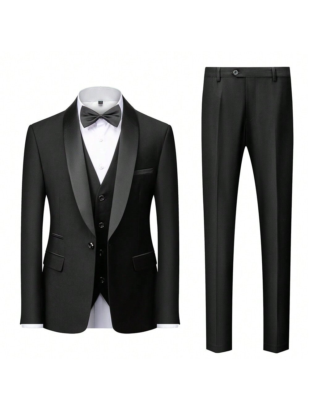 Men Slim 3 Pieces Set Business Networking Formal Tuxedo Prom Suit  Male Groom Wedding Blazers High Quality Dress Jacket Coat Pants Vest