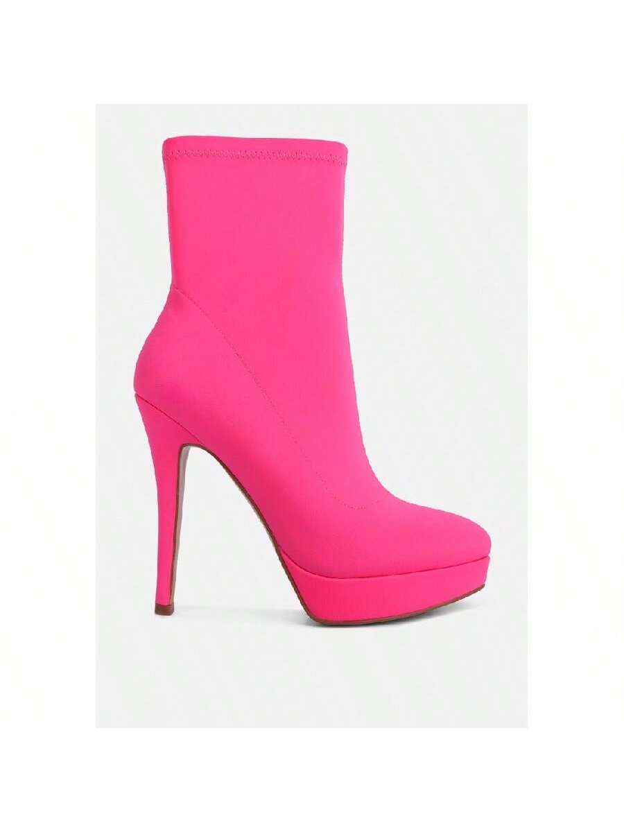 Patotie Lycra High Heel Ankle Boots