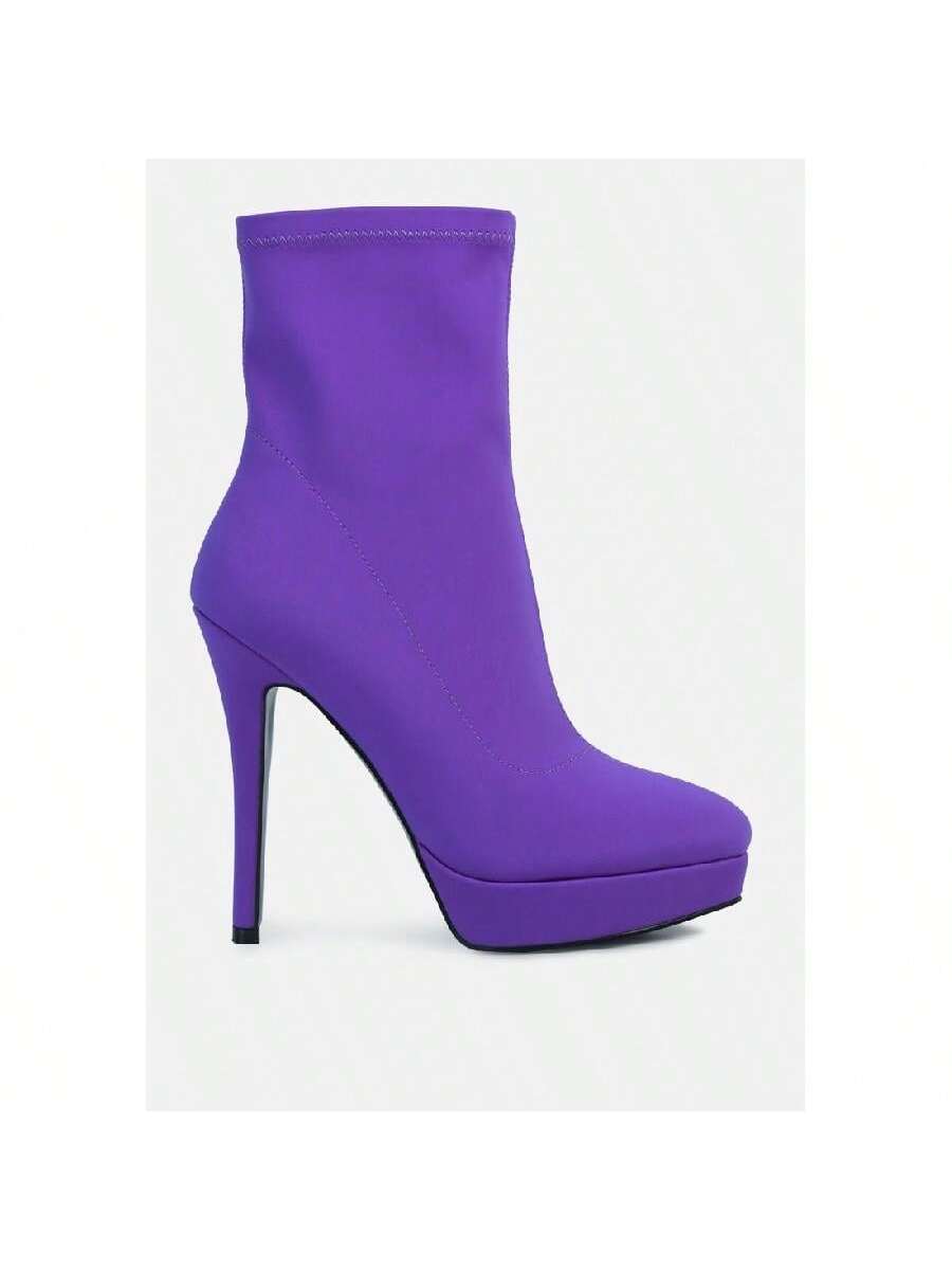 Patotie Lycra High Heel Ankle Boots