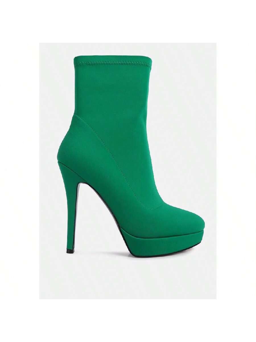 Patotie Lycra High Heel Ankle Boots