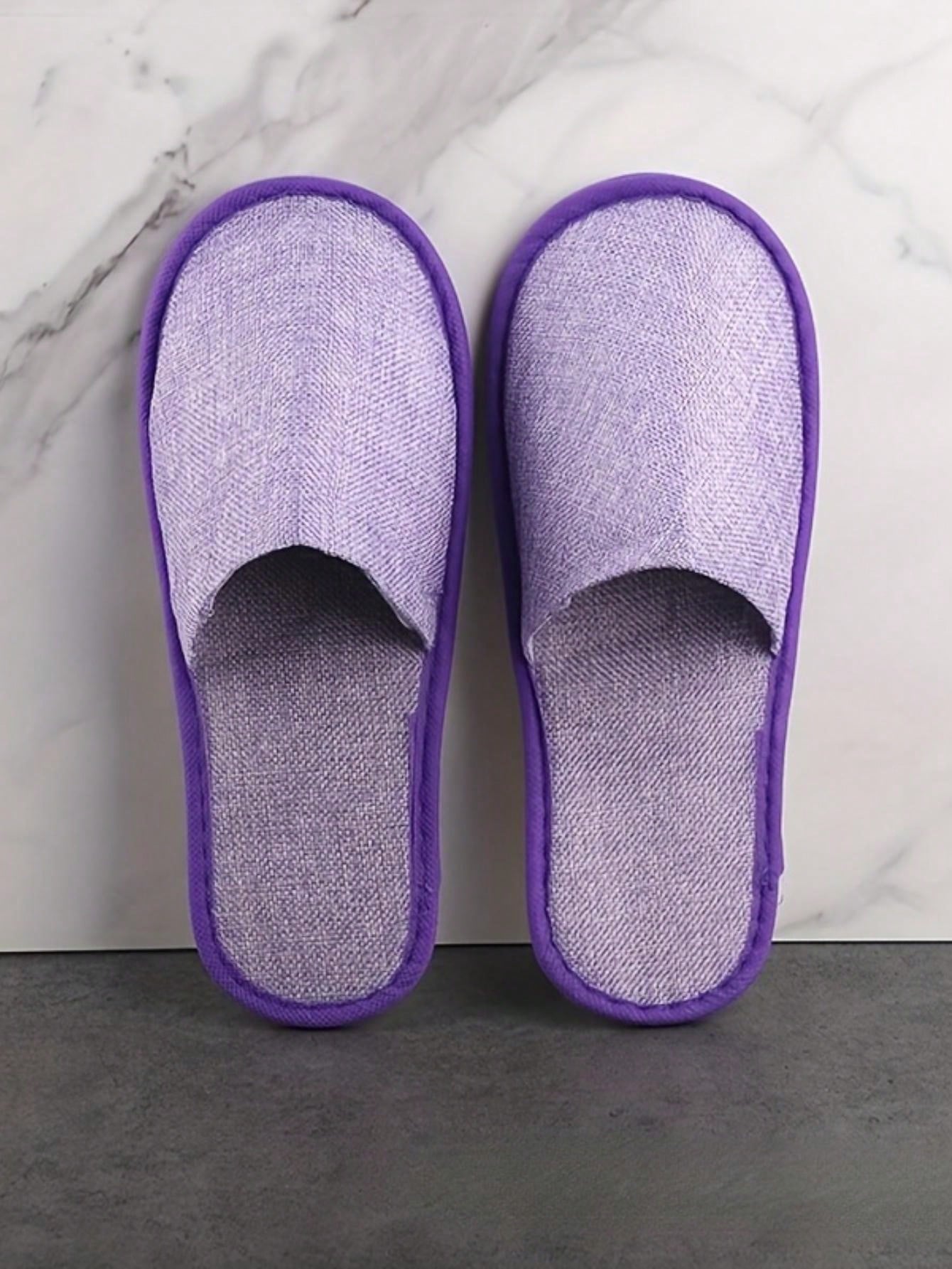 Hotel Disposable Linen Slippers, Guesthouse And Home Room Disposable Slippers