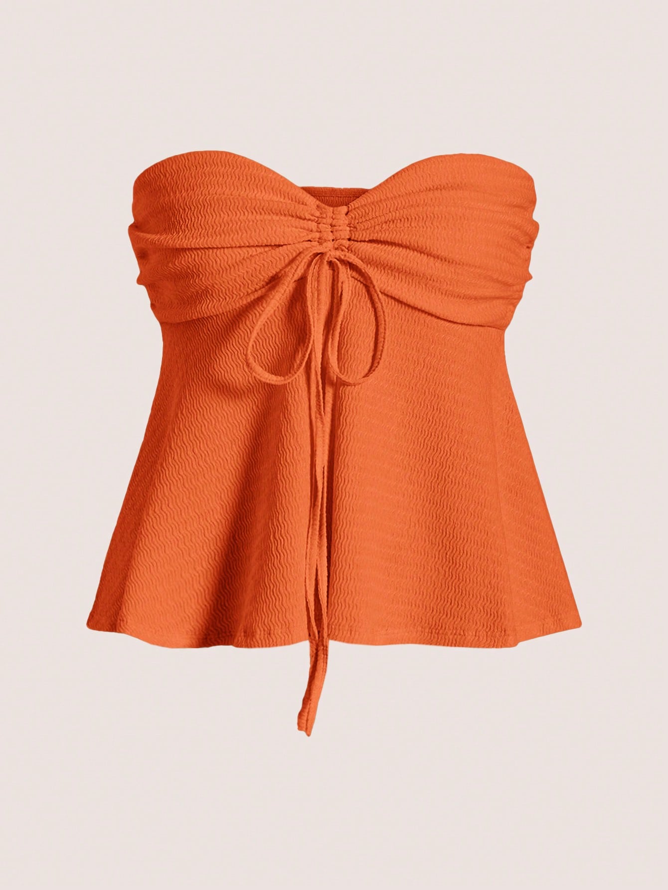 Women’s Drawstring Bandeau Top