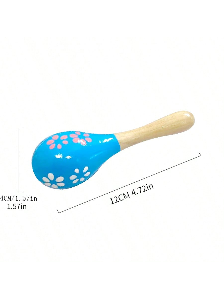 Wooden Sand Ball Children Orff Percussion Instrument Wood Sand Hammer Early Education Teaching Tool Musical Toys For Boys And Girls