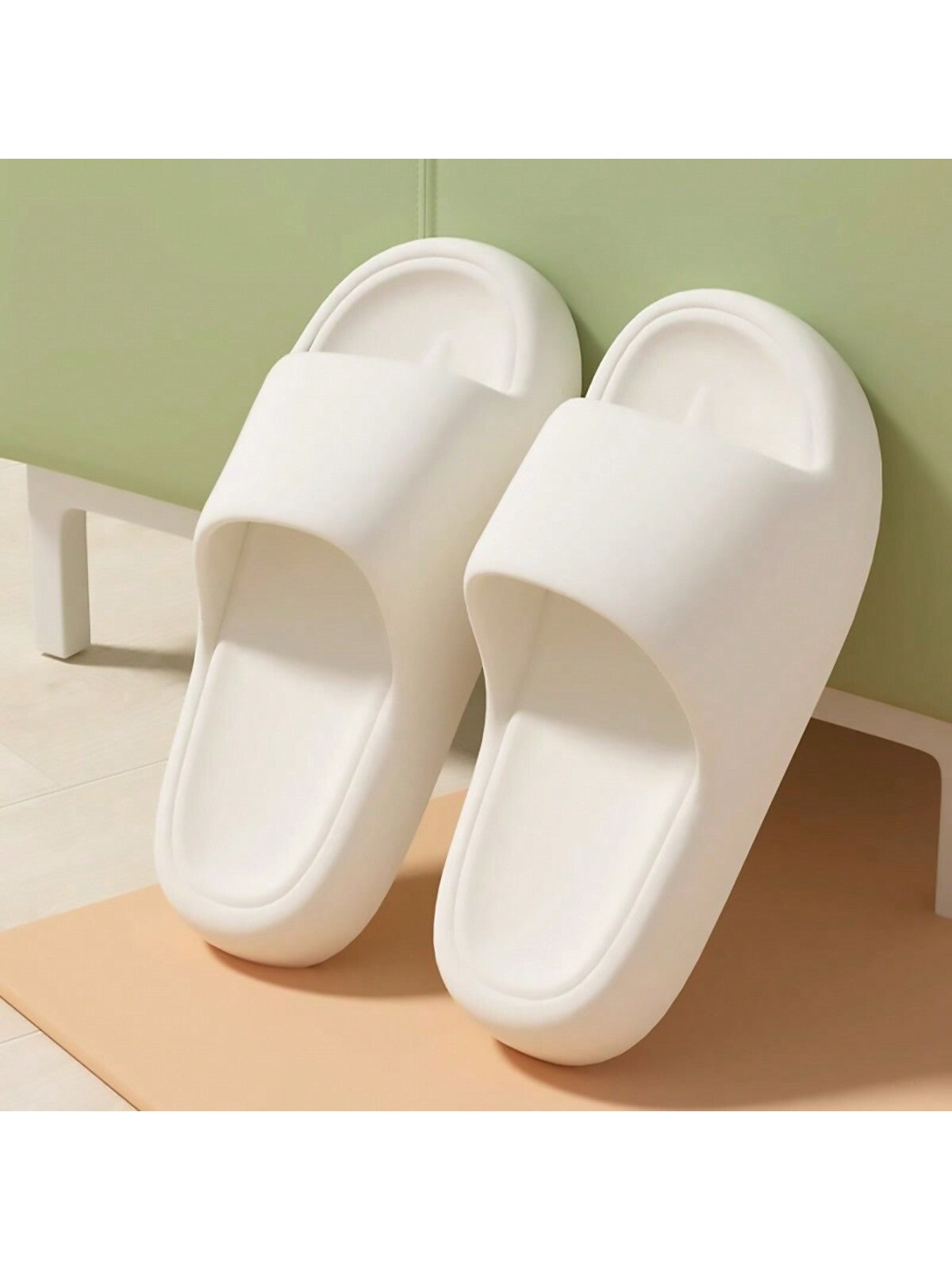 New Fashionable Unisex EVA Couple Slippers, Supermarket Style, Simple And Elegant Home Bathroom Outdoor Slipper, Comfortable, Soft, Anti-Slip, Thick Soled, Lightweight And Comfortable, High-End Couple Slippers, Ins Style