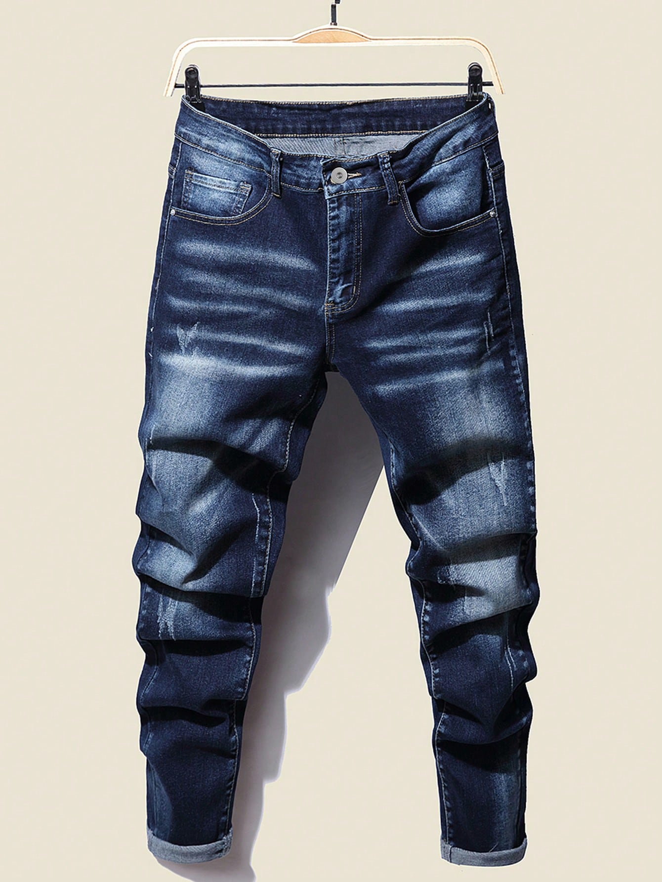 Men Plus Size Casual Spring And Summer Jeans Pants