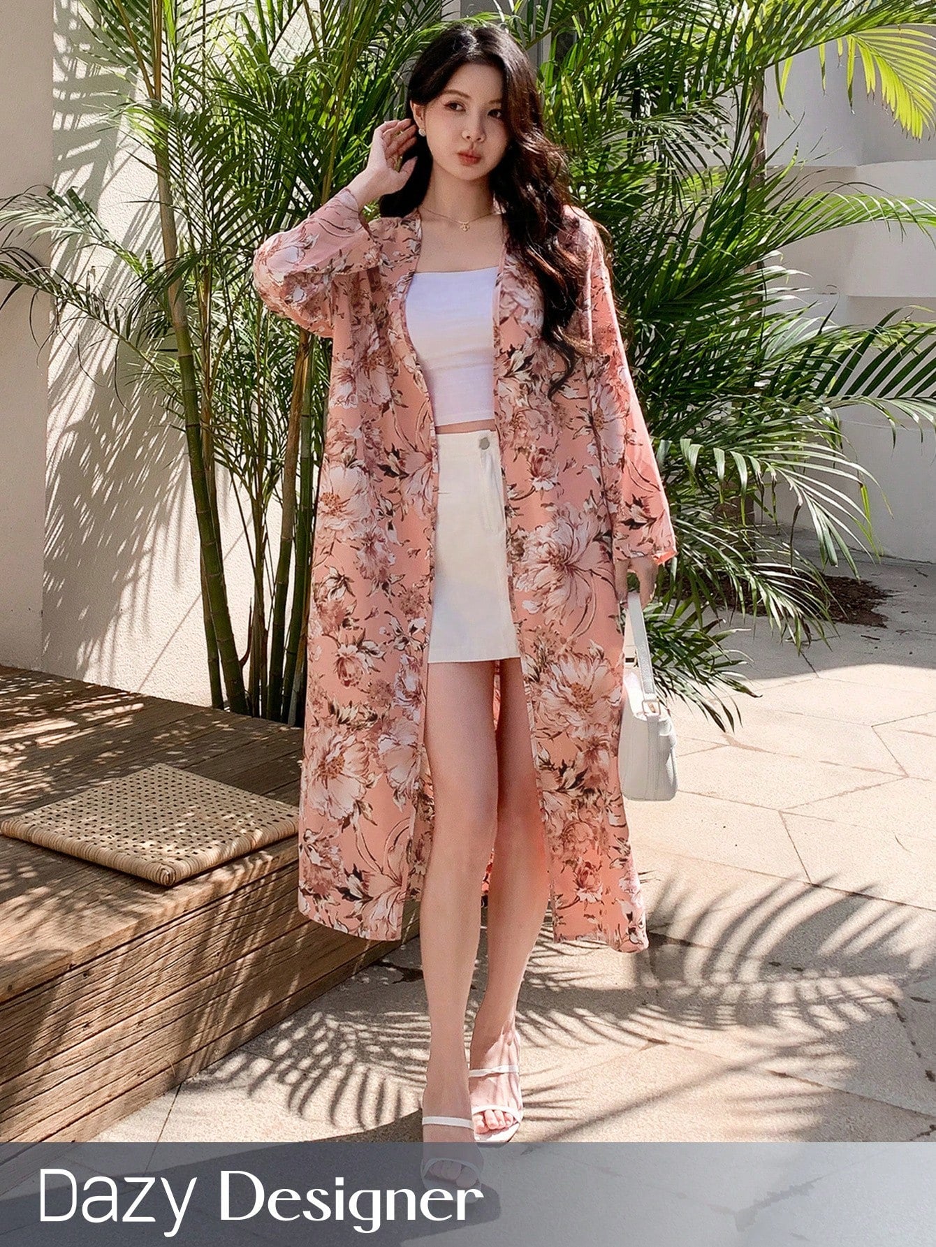 Designer Women's Floral Printed Kimono Cardigan