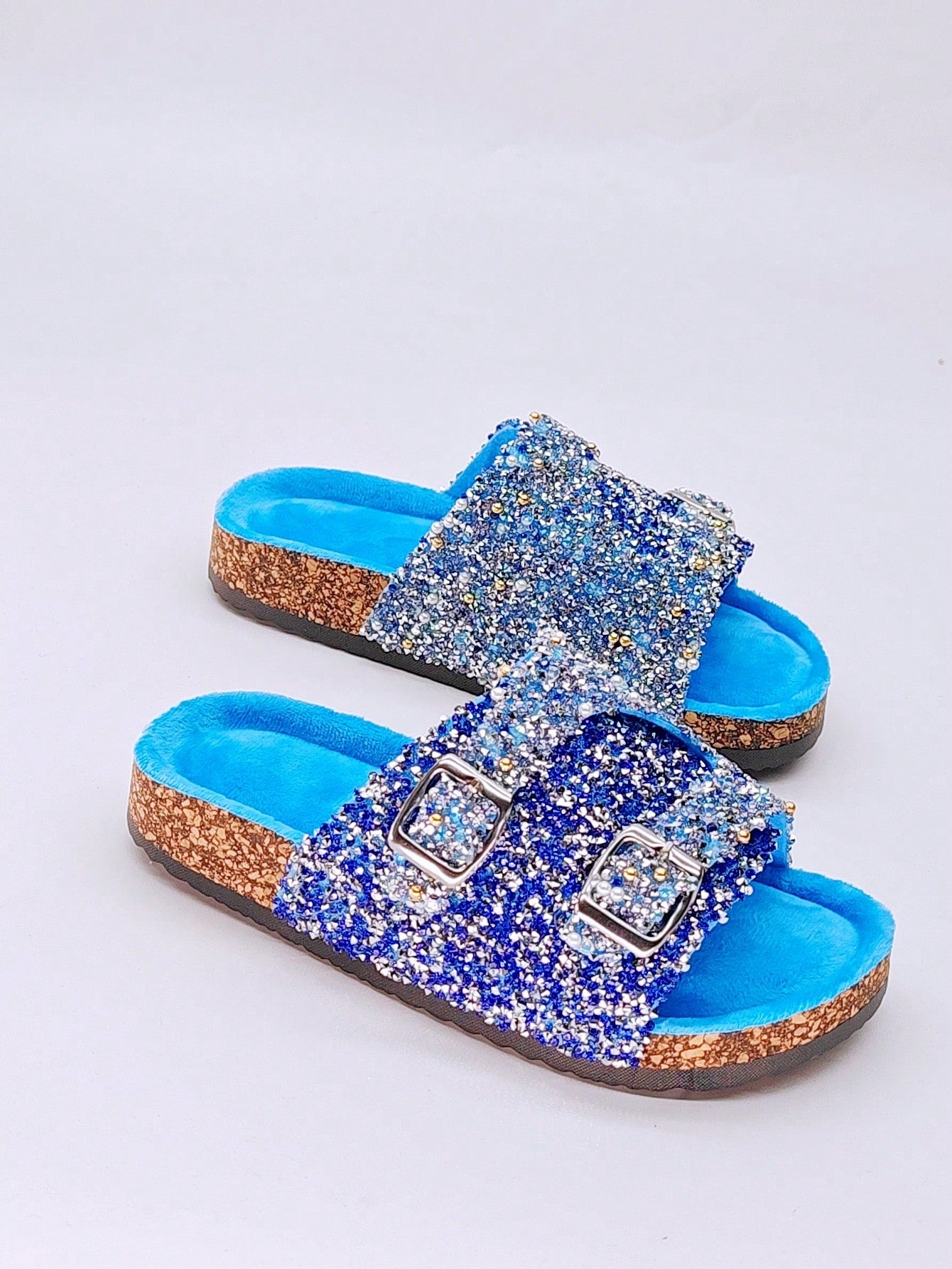 New Arrival Women's Casual Home Slipper, Street Style Flat Flip Flop With Double Straps Soft Wood Grain Pattern, Water Proof