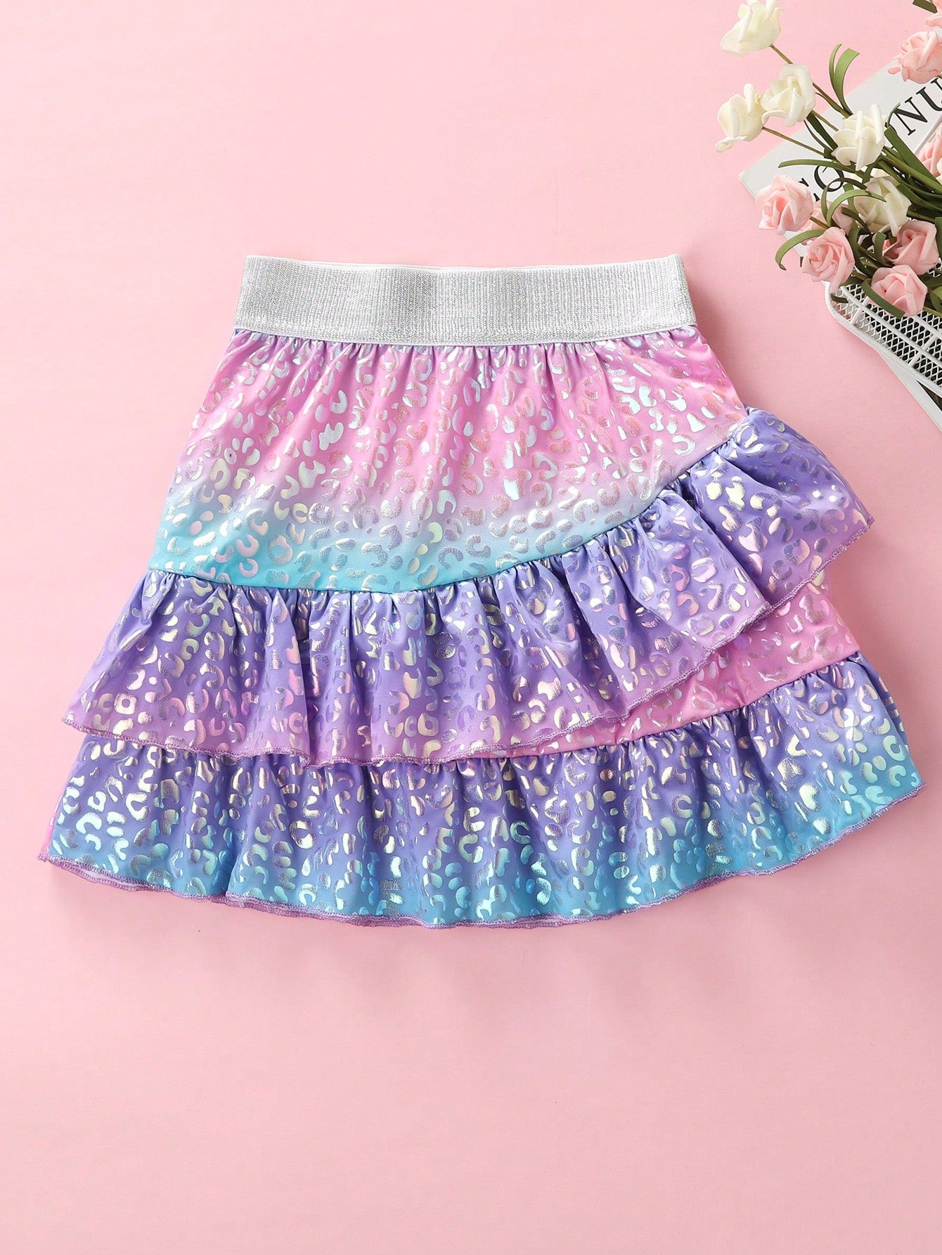 New Mermaid Rainbow Fish Scale Skirt For Young Girls' Summer Wear F5510