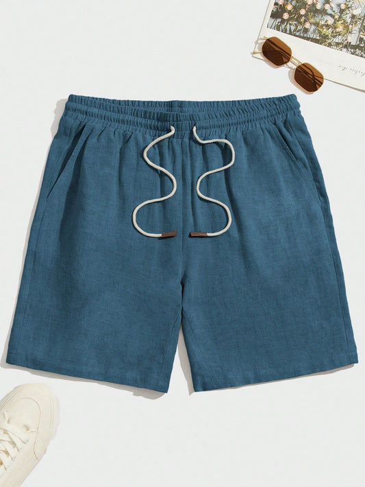 Loose Men Drawstring Waist Shorts