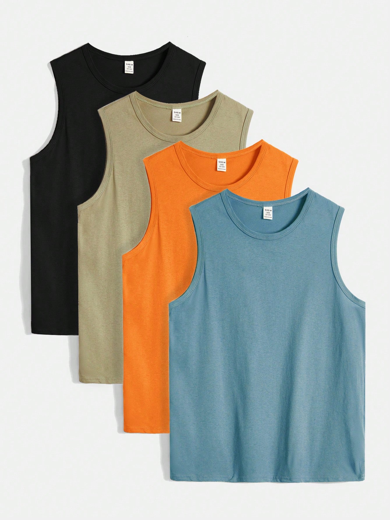 Tween Boy 4pcs Solid Tank Top