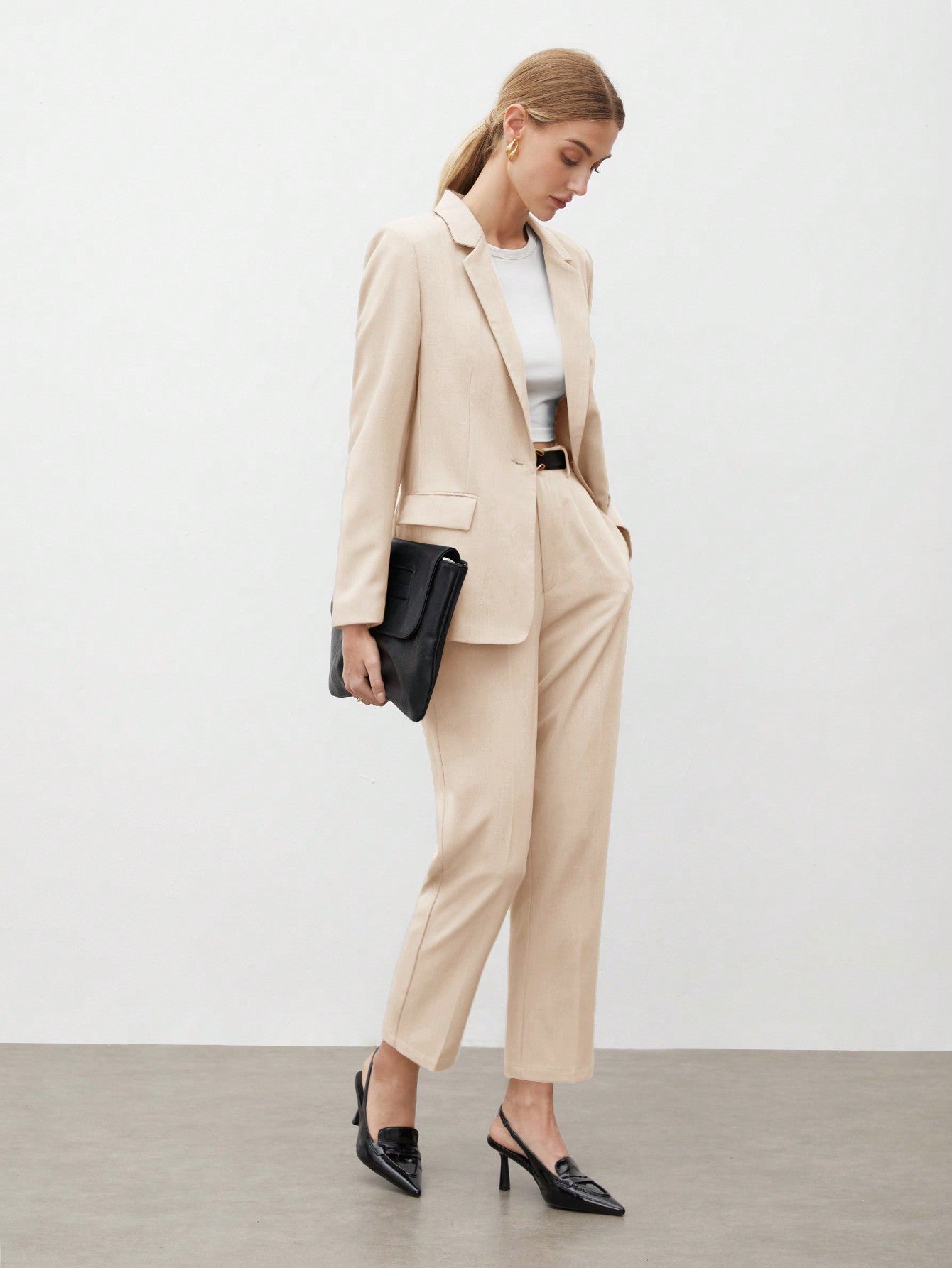 BIZwear Women's Plain Suit Pants