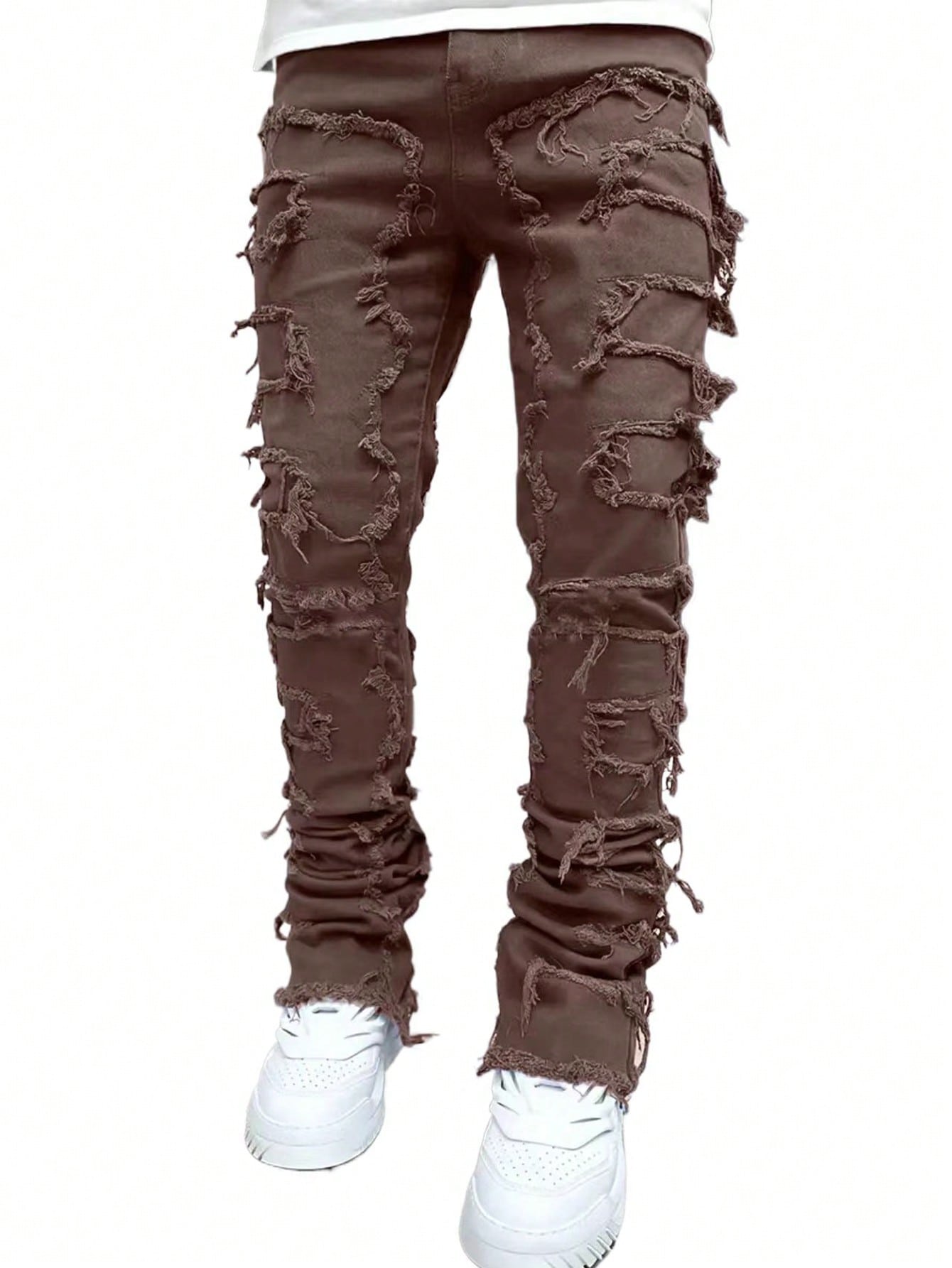 Men's Creative Tassel Design Denim Jeans