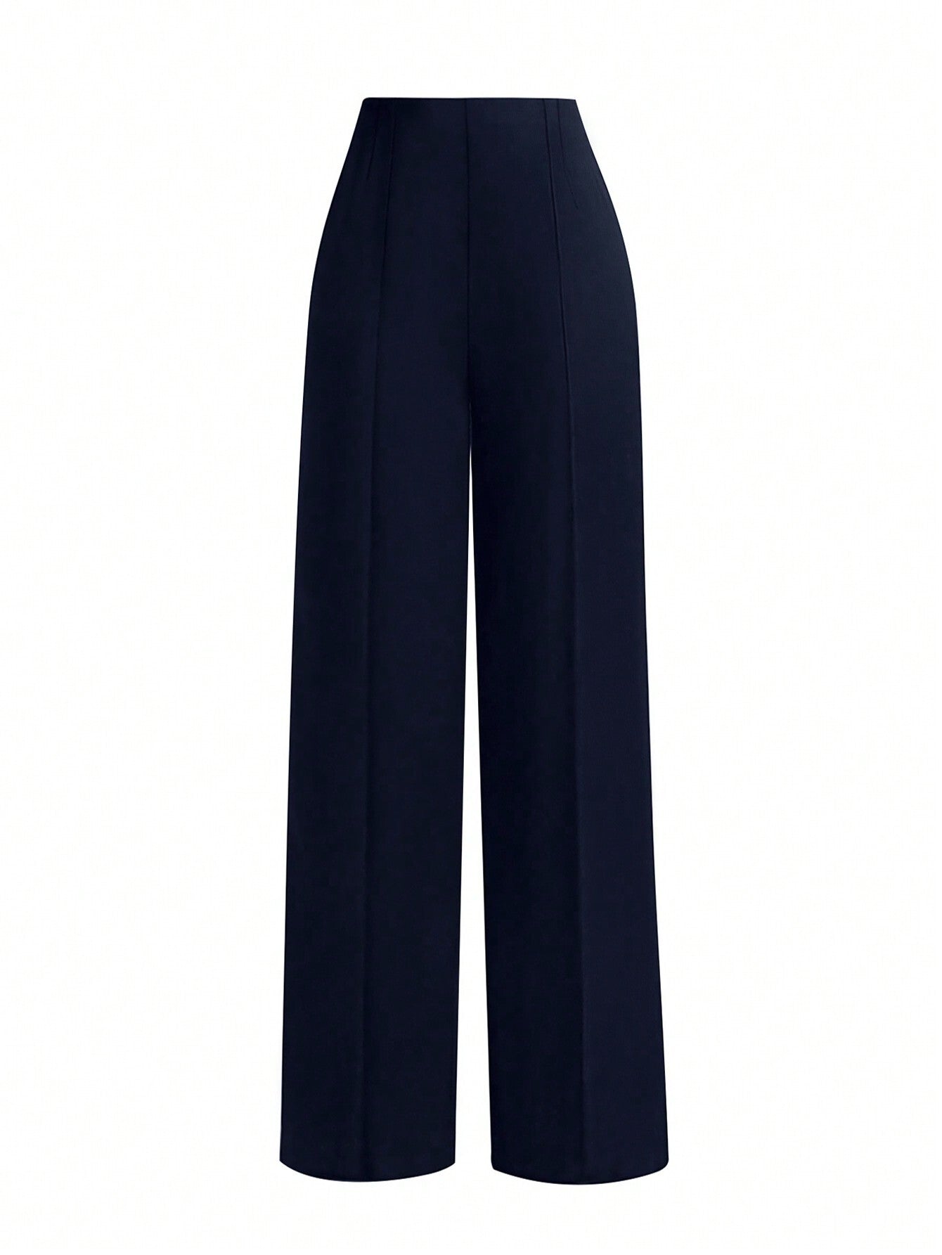 Ladies' Solid Color Straight Leg Pants