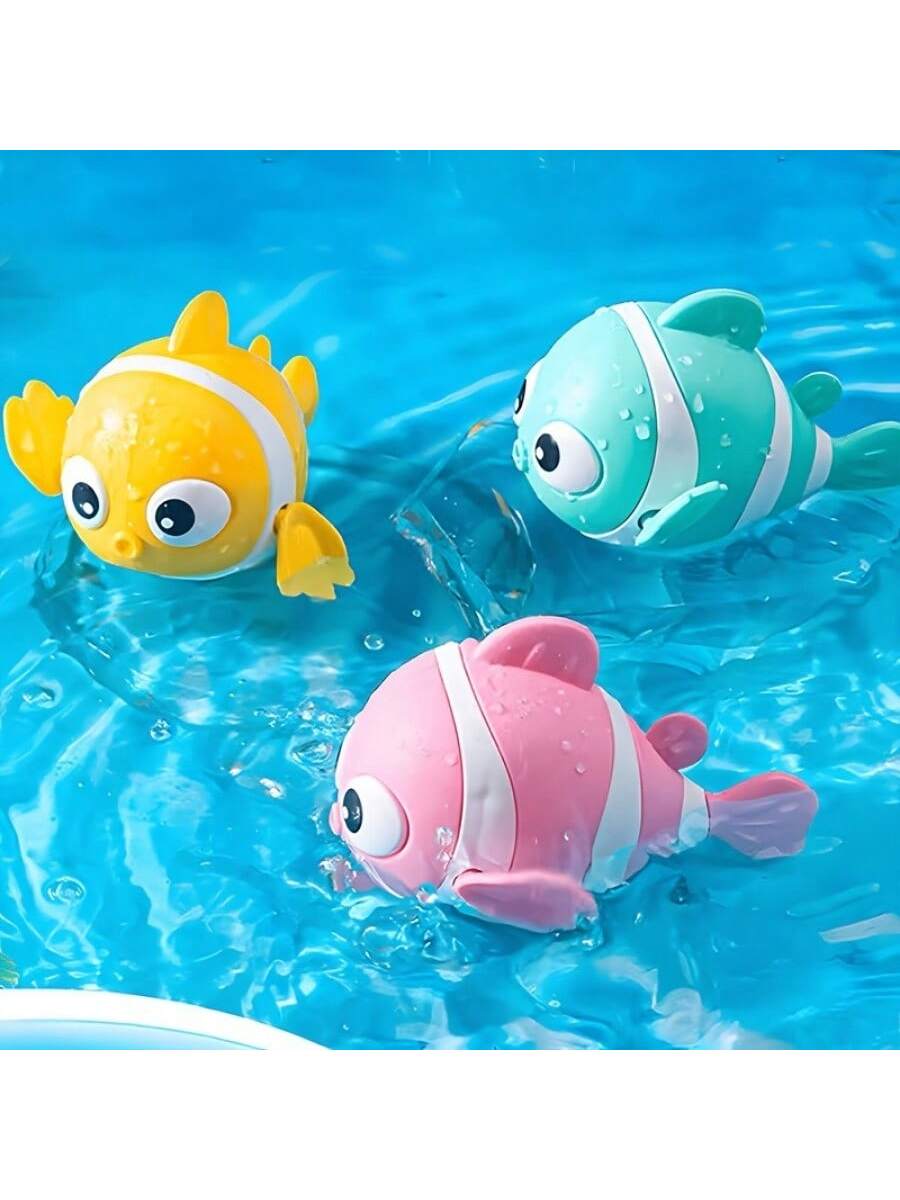 1pc Fun And Safe Baby Bath Toy - Clown Fish Water Play Toy For Indoor And Outdoor Use - Perfect Gift For Children