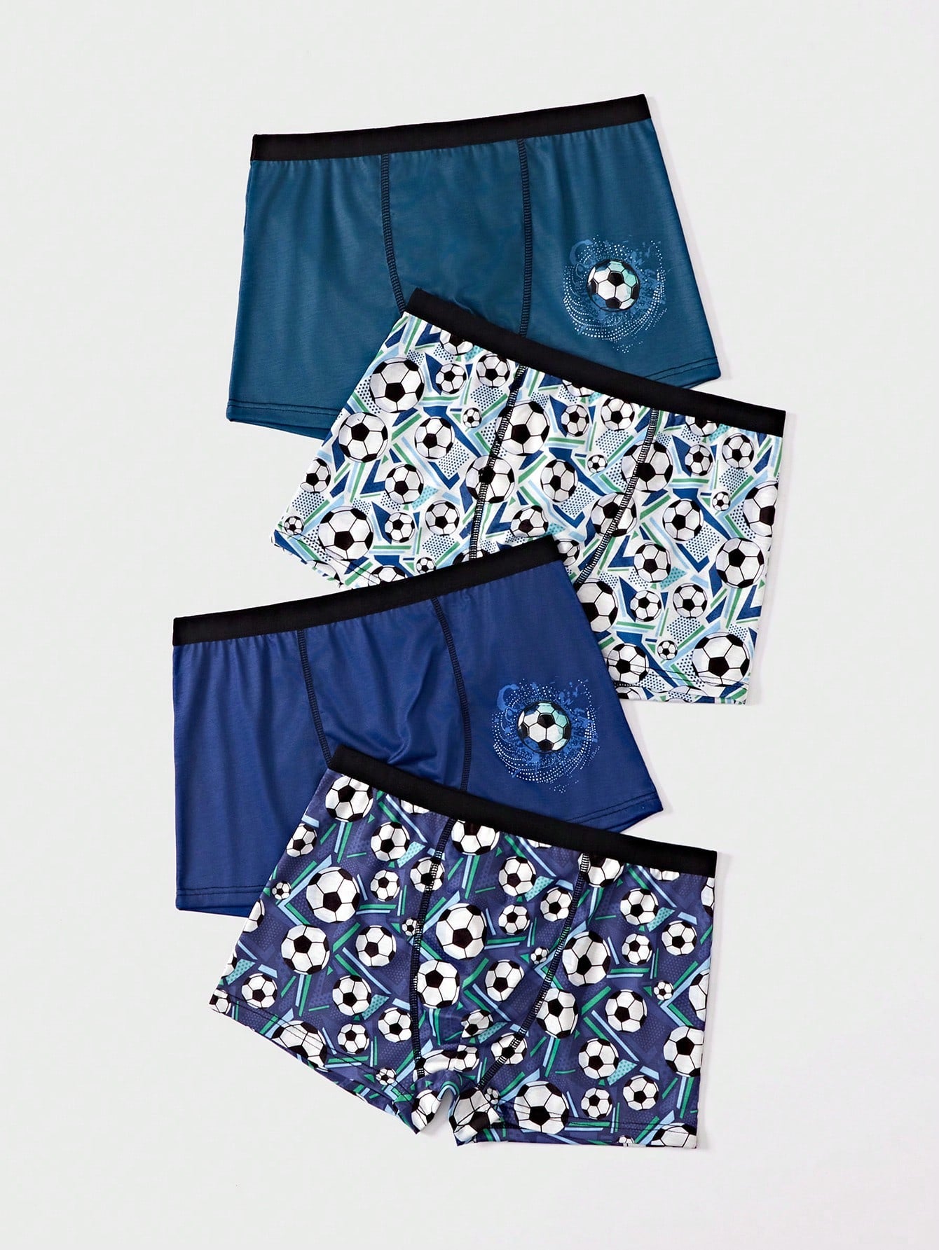 Tween Boy 5-Pack Soccer Printed Boxer Briefs