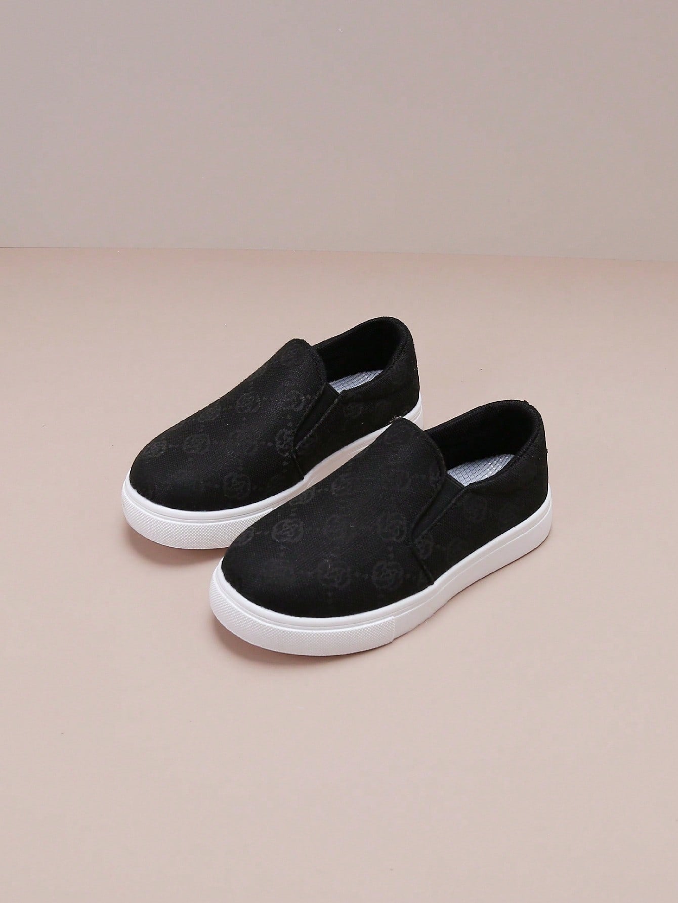 Children's Sport Shoes Slip-On Canvas Sneakers, Brown, Girls' Casual Shoes