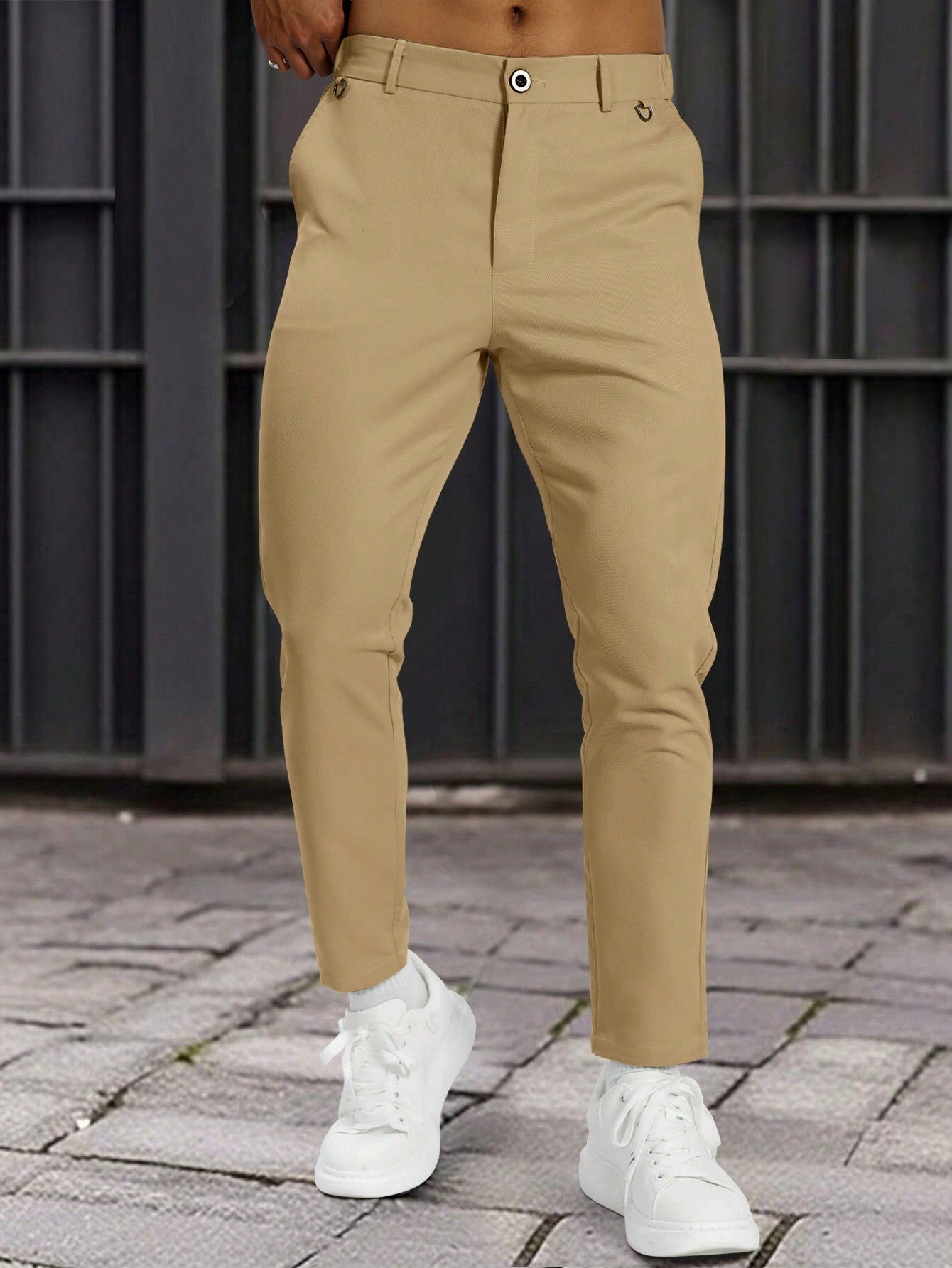 Men's Solid Color Trousers