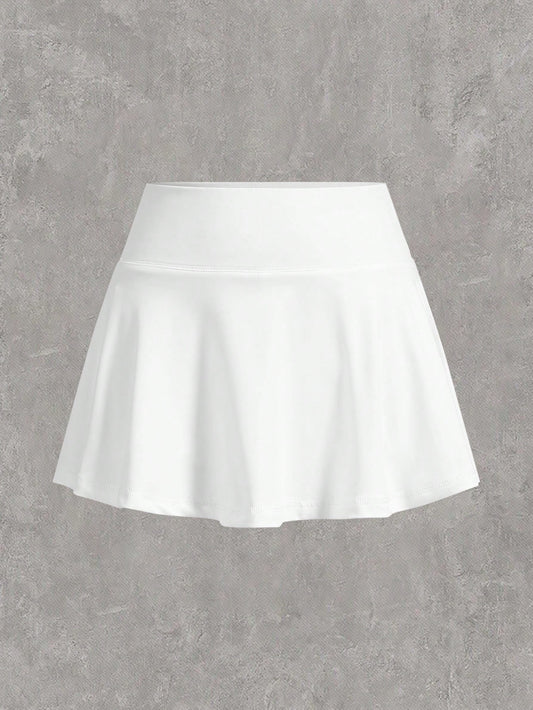 White Knitted Tight Fit Women's Skirt