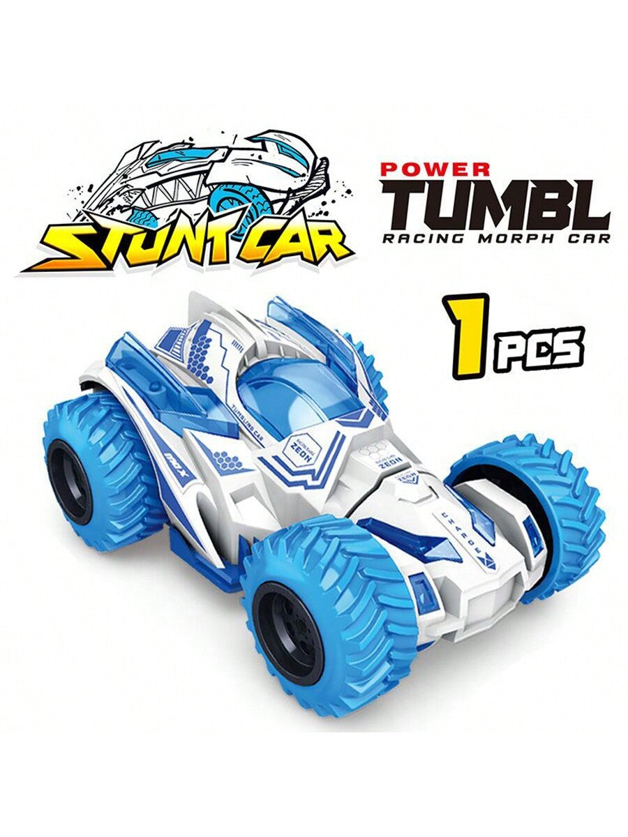 1pc Kids' Inertial Stunt Car, With 360°Rotating, Double Inertial Driving, Engineering Vehicle Toys, Children's Christmas Gift