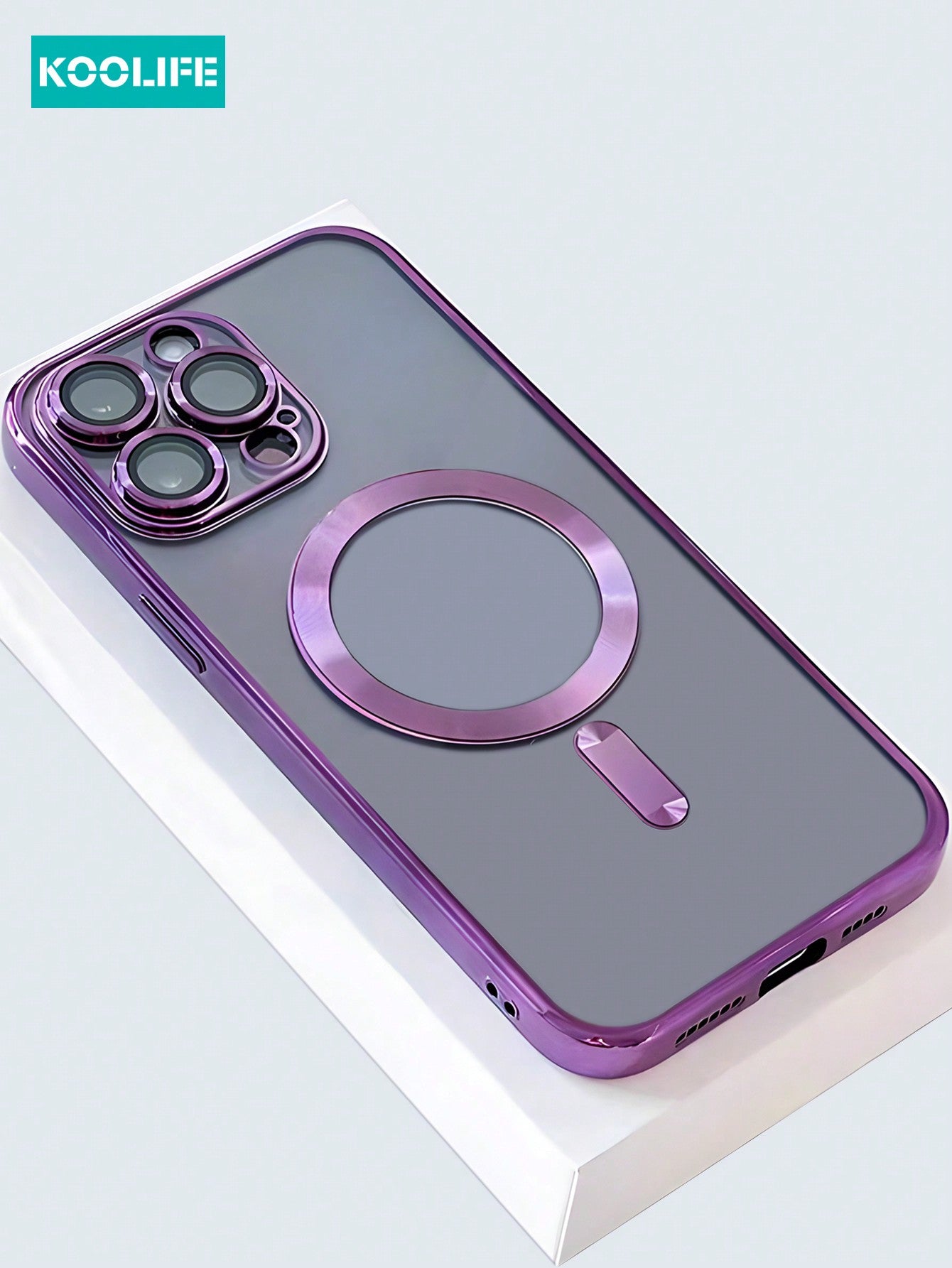 Blue 1pc Luxury Shockproof CD Pattern Phone Case, With Camera Lens Protector And Magnetic Charging Port, Compatible With Apple IPhone 13/13 Pro/13 Pro Max/14/14 Pro/14 Plus/14 Pro Max/15/15 Pro/15 Plus/15 Pro Max, For Women/Men, TPU Soft Phone Cover