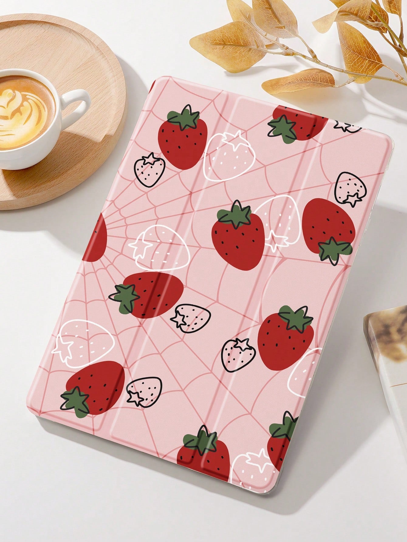 1pc Spider Web Pattern Tablet Protective Case, With Pencil Holder, Shockproof, Sleep/Wake Function, Compatible With Samsung, Huawei, Xiaomi, And IPad