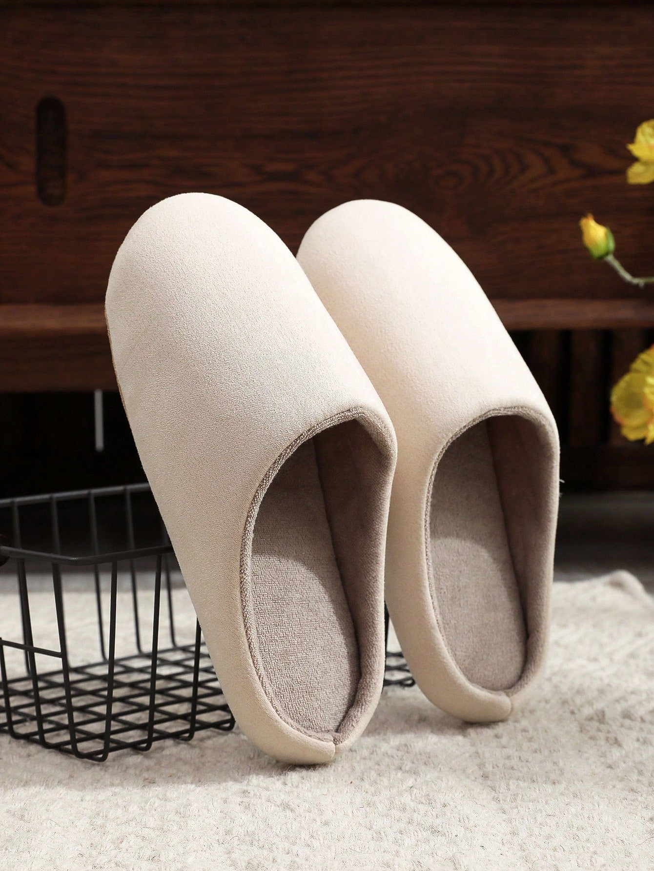 Women/Men Home Slippers Soft Non-Slip Wear-Resistant Thick Bottom Silent Solid Color Couple Slippers For Indoor Floor Use