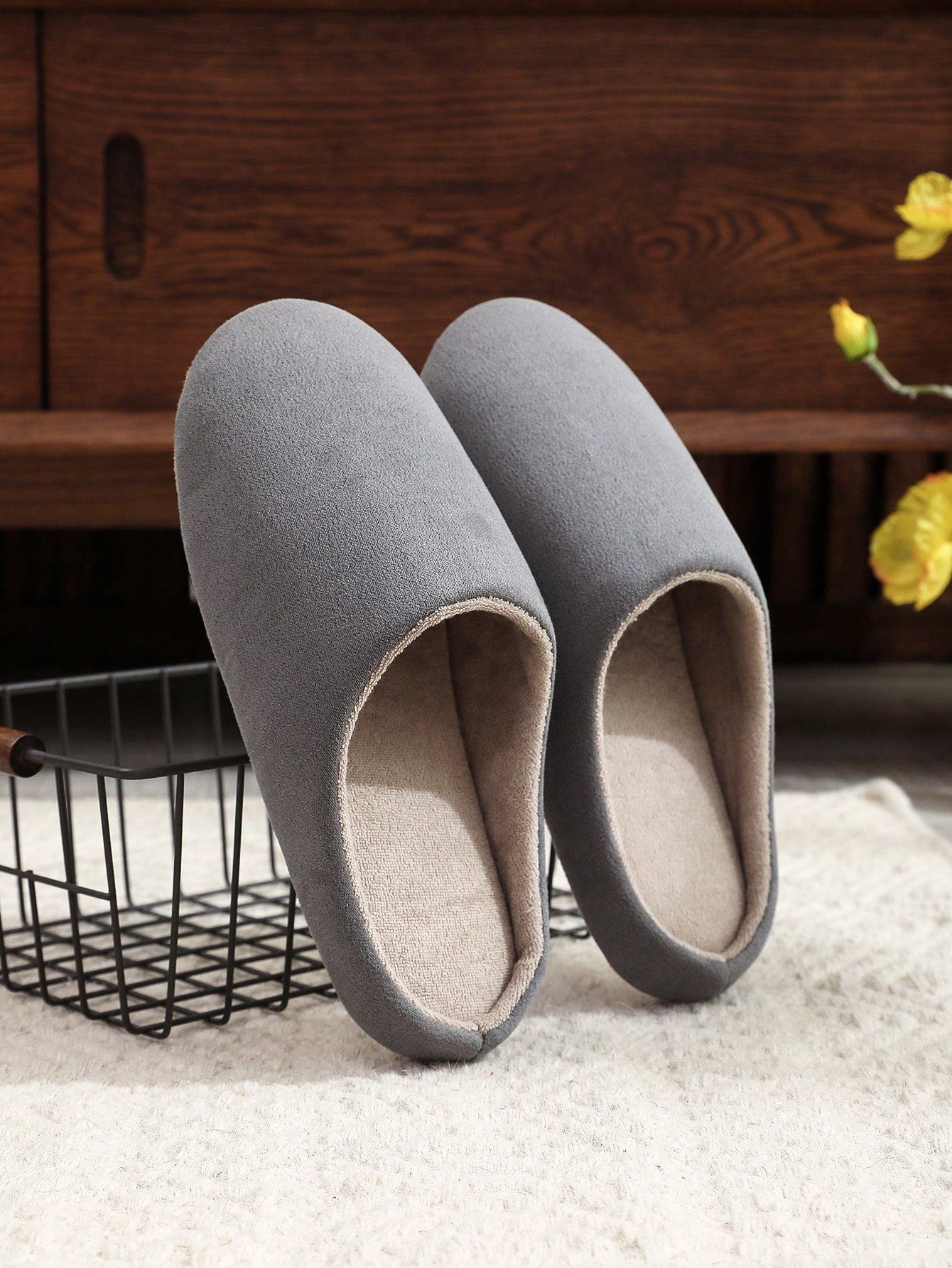 Indoor Floor Home Slippers Women Soft Non-Slip Wear-Resistant Thickened Silent Solid Color Couples Slippers Men