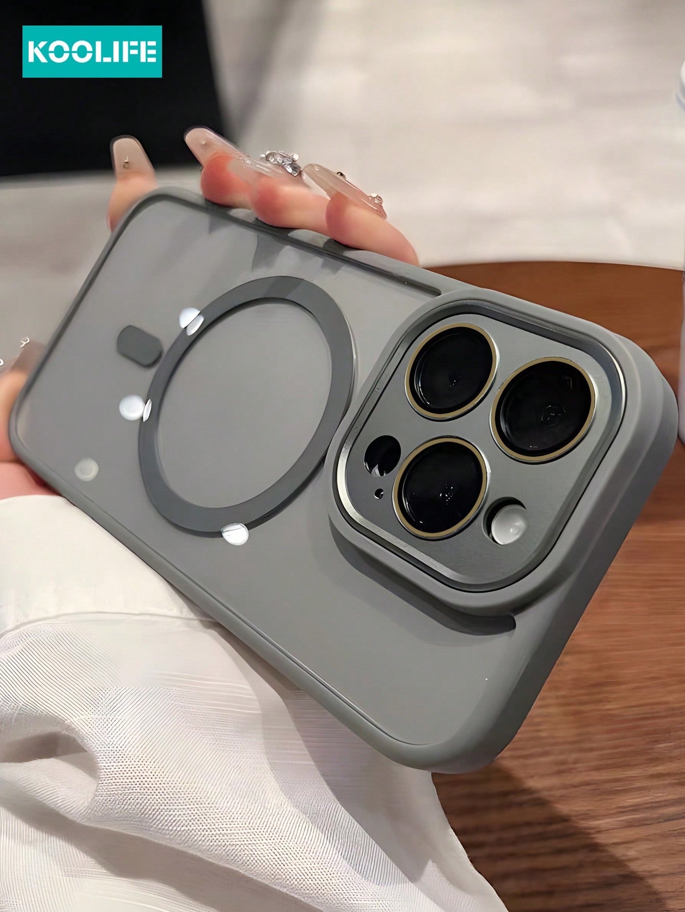Koolife 1pc Magnetic Wireless Charging Full-Body Protective Case With Anti-Shock & Lens Protection TPU+PC Oil-Sprayed Matte Finish Phone Cover Compatible With IPhone 11/11 Pro/11 Pro Max/12/12 Pro/12 Pro Max/13/13 Pro/13 Pro Max/14/14 Pro/14 Pro Max/14 Pl
