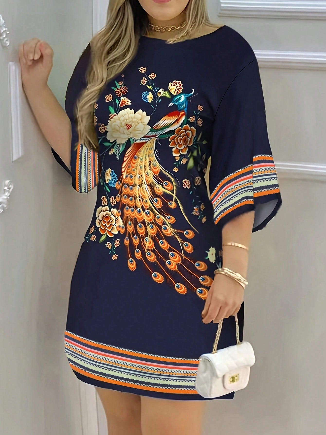 Women's Spring/Summer Floral Print Dress