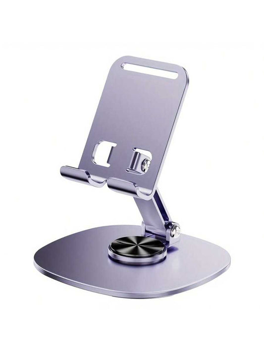 360 Degree Rotating Metal Mobile Phone Stand - Multi-Functional, Folding, Portable Support For IPad, Tablet - Universal Compatibility