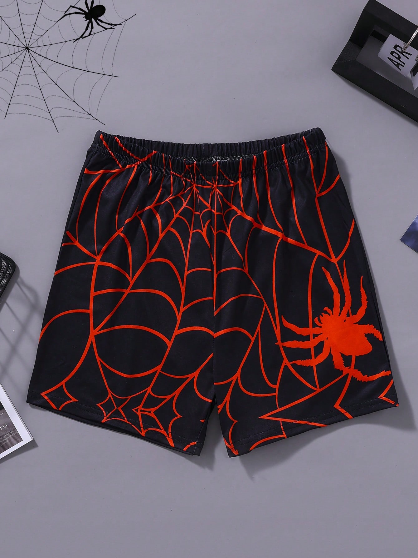 Teen Boy Spider & Spider Web Printed Versatile Bottoms Underwear