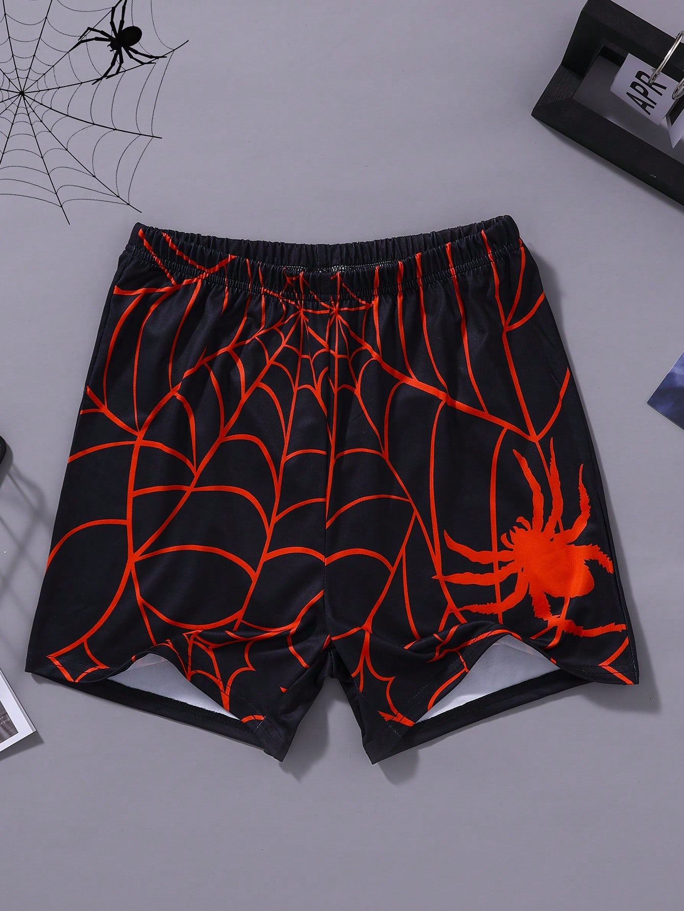 Teen Boy Spider & Spider Web Printed Versatile Bottoms Underwear