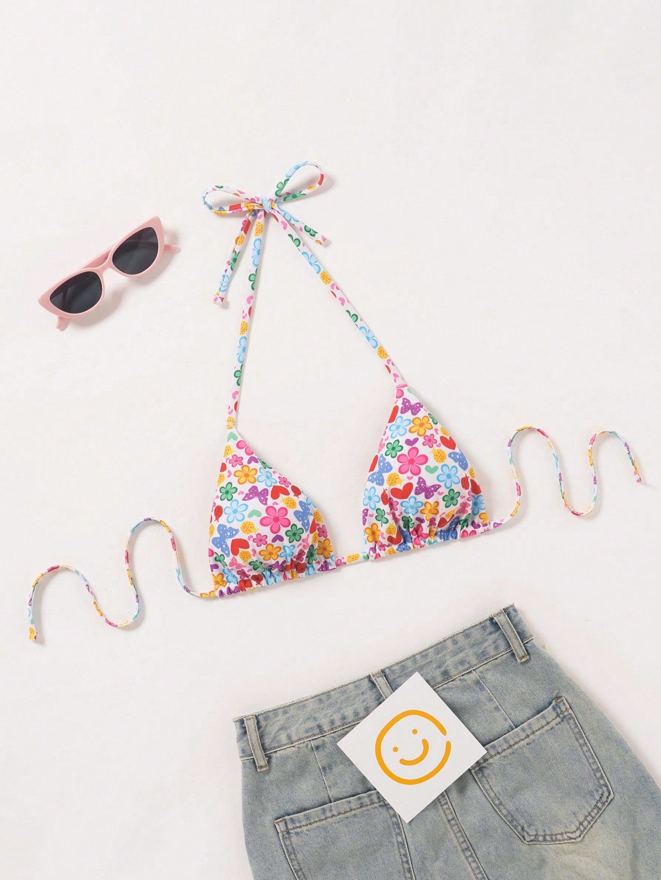 Swim Summer Beach Halter Triangle Bikini Top