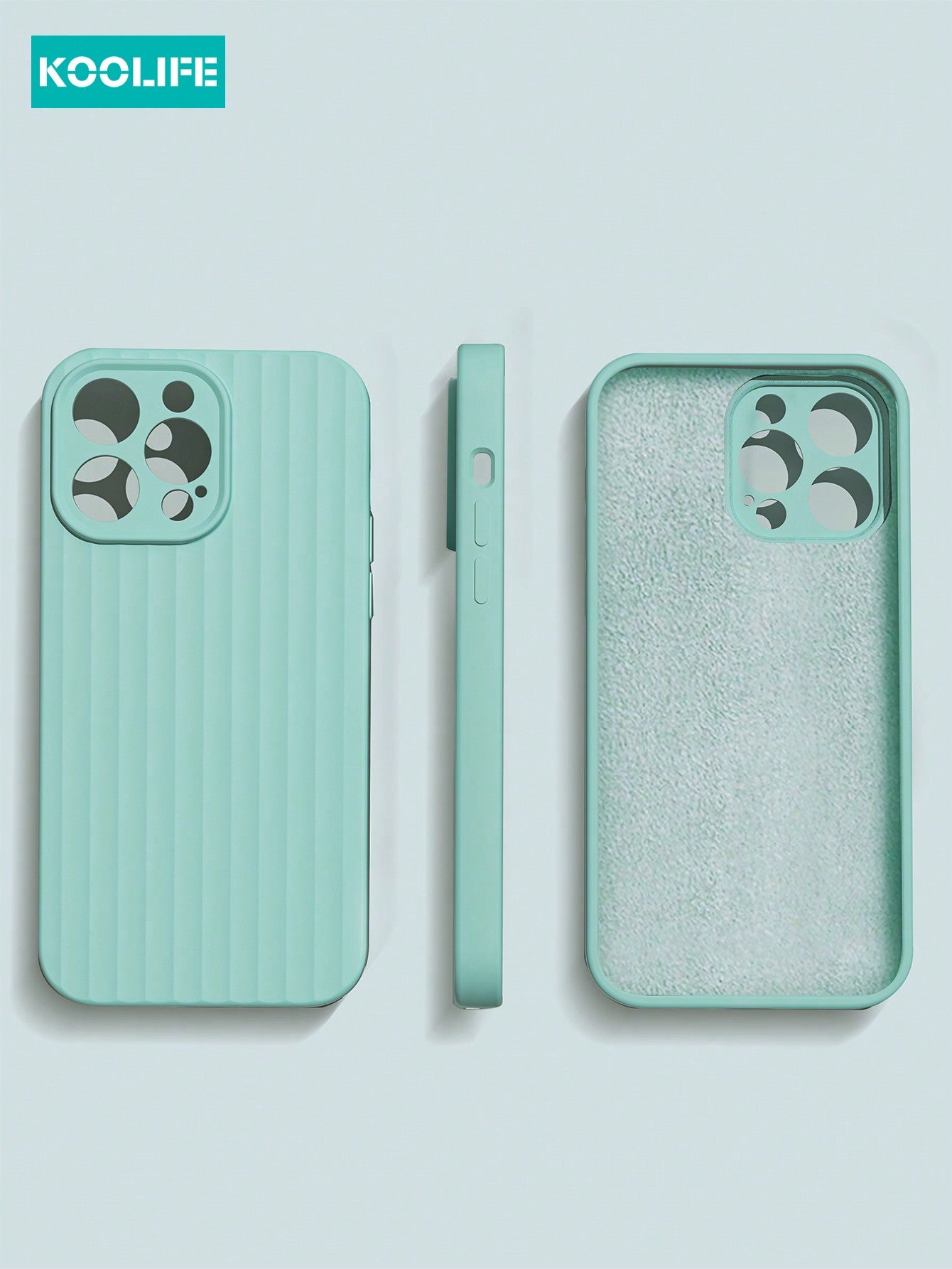 Koolife 1pc 2.0mm Thick Liquid Silicone Full Coverage Protective Case Compatible With IPhone 15 14 13 12 11 Pro Max