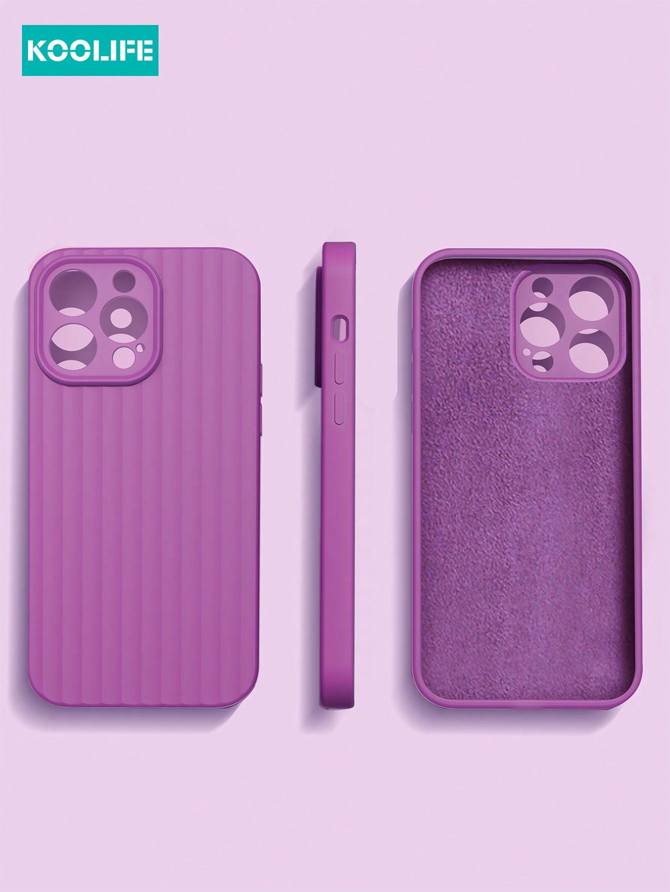 Koolife 1pc 2.0mm Thick Liquid Silicone Full Coverage Protective Case Compatible With IPhone 15 14 13 12 11 Pro Max