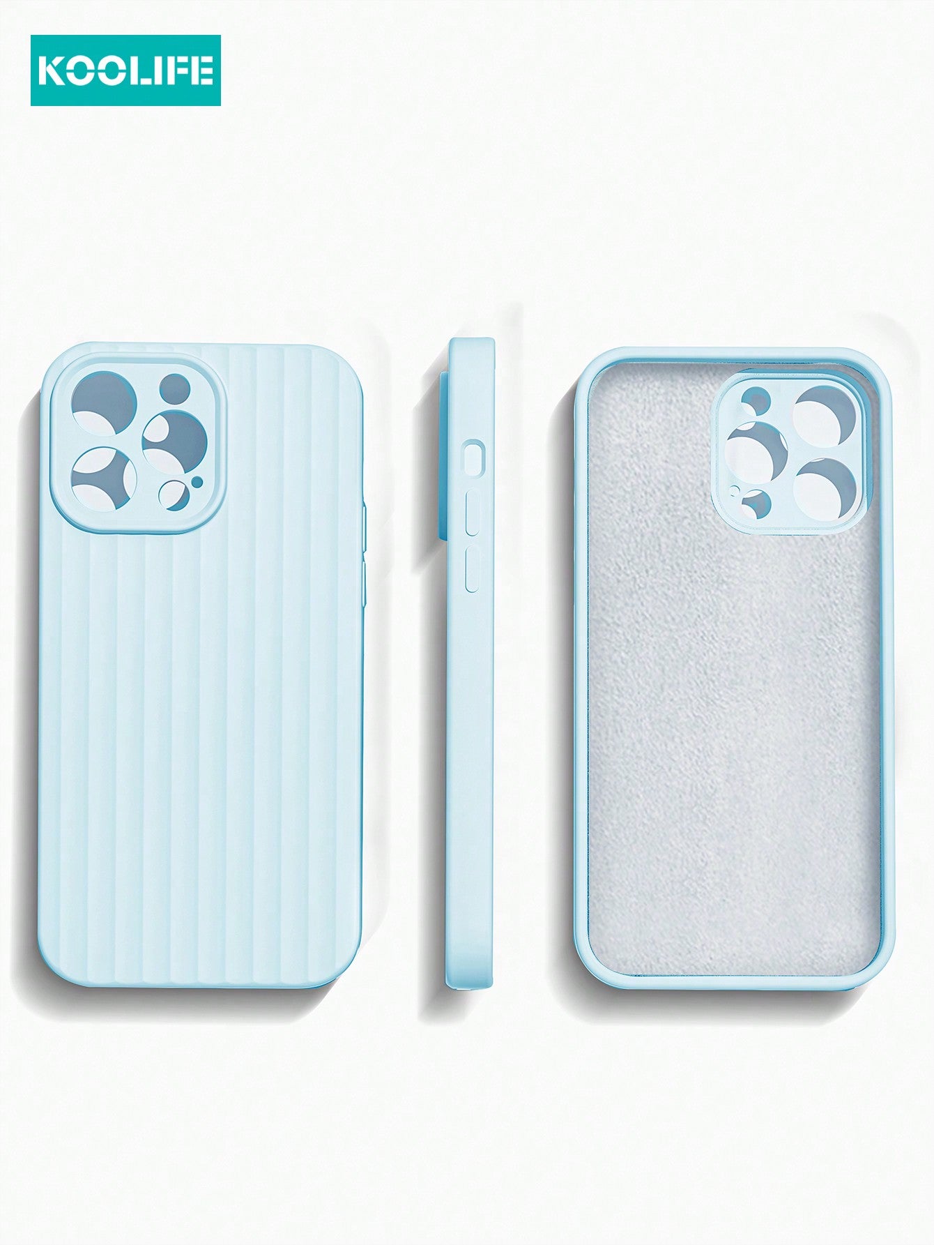 Koolife 1pc 2.0mm Thick Liquid Silicone Full Coverage Protective Case Compatible With IPhone 15 14 13 12 11 Pro Max