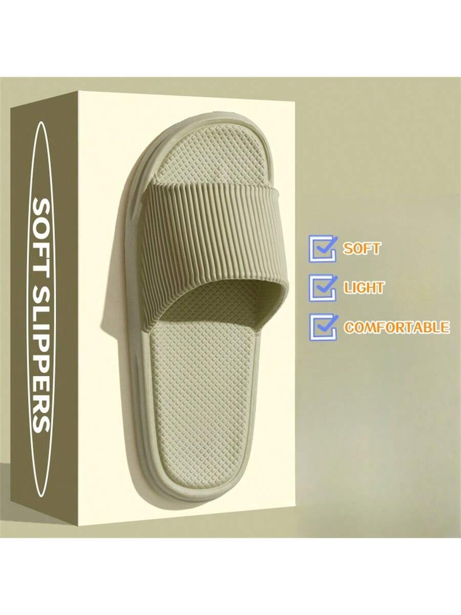 Women Summer Slipper, Non-Slip Bath Shower House Indoor Soft Slipper, Comfortable Lightweight Beach Sandal For Men And Women Couples