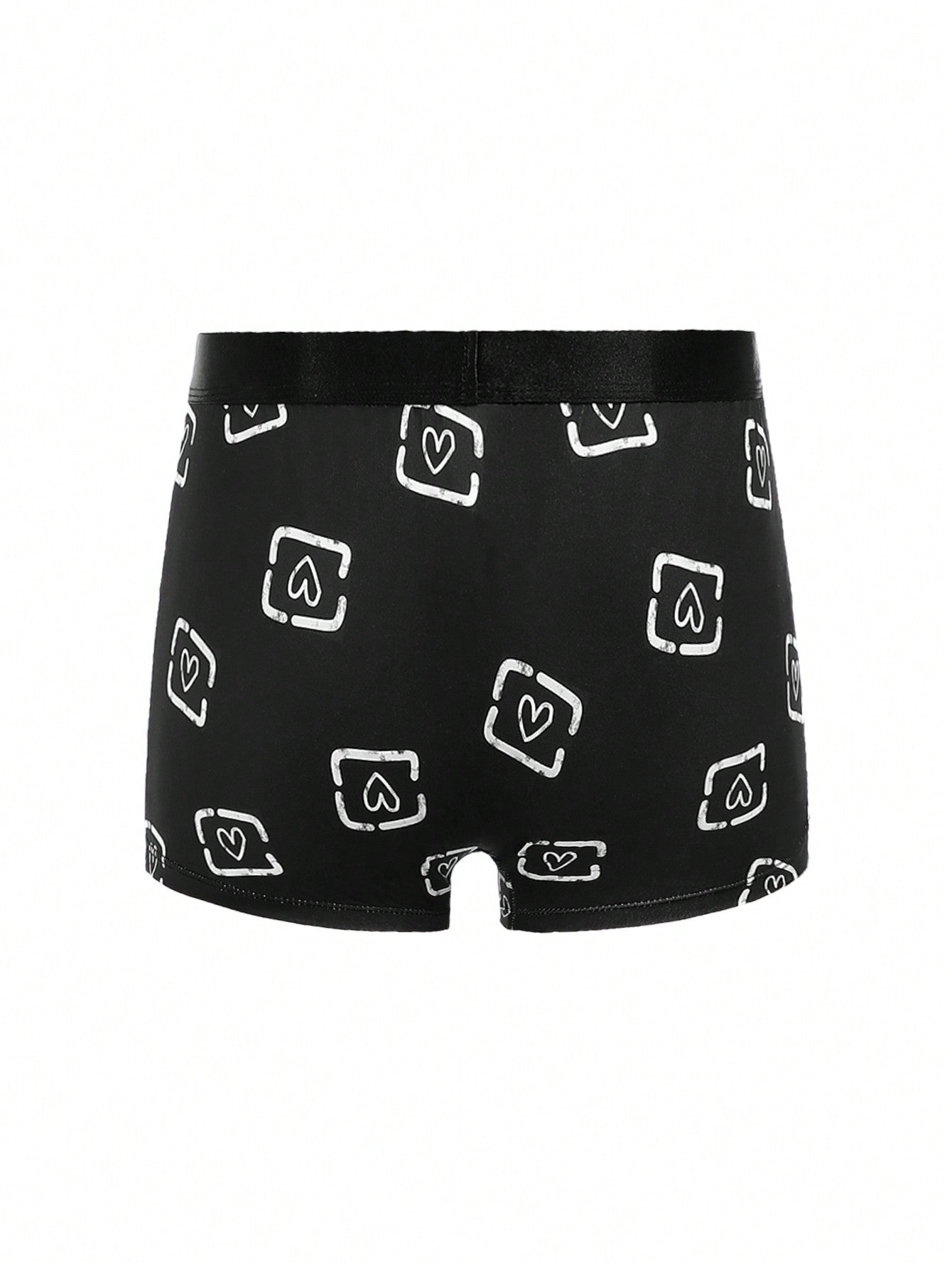 Teen Boy Fashionable & Comfortable Knitted & Breathable Boxer Shorts 4-Piece Set With Printed Patterns