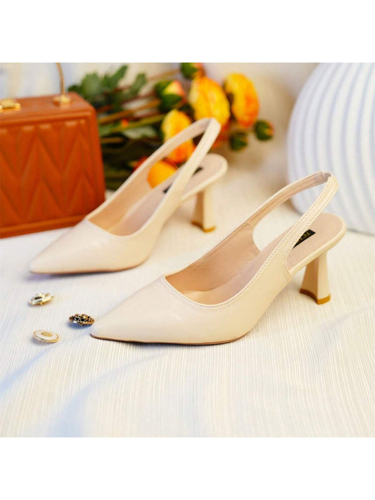 2024 New Arrival, Spring Collection - Black Soft Leather High Heels For Women With Thin Heels, Hollow Out Design, Gift Dress, Sexy Pointed Toe. French Style High-Heeled Sandals With Hollowed Straps And Closed Toe - A New Style In Spring/Summer That Create