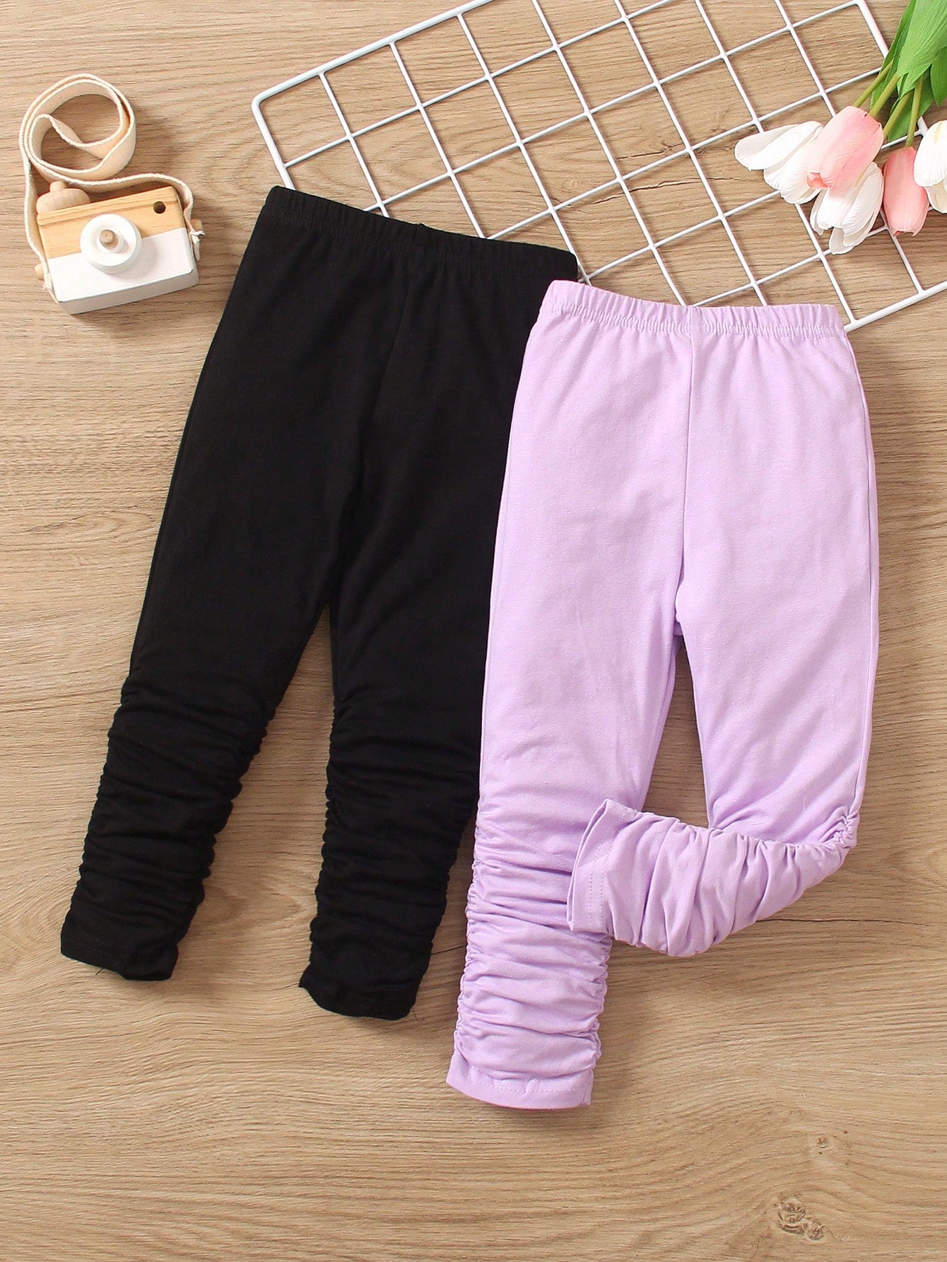 Young Girl 2pcs Stacked Pants